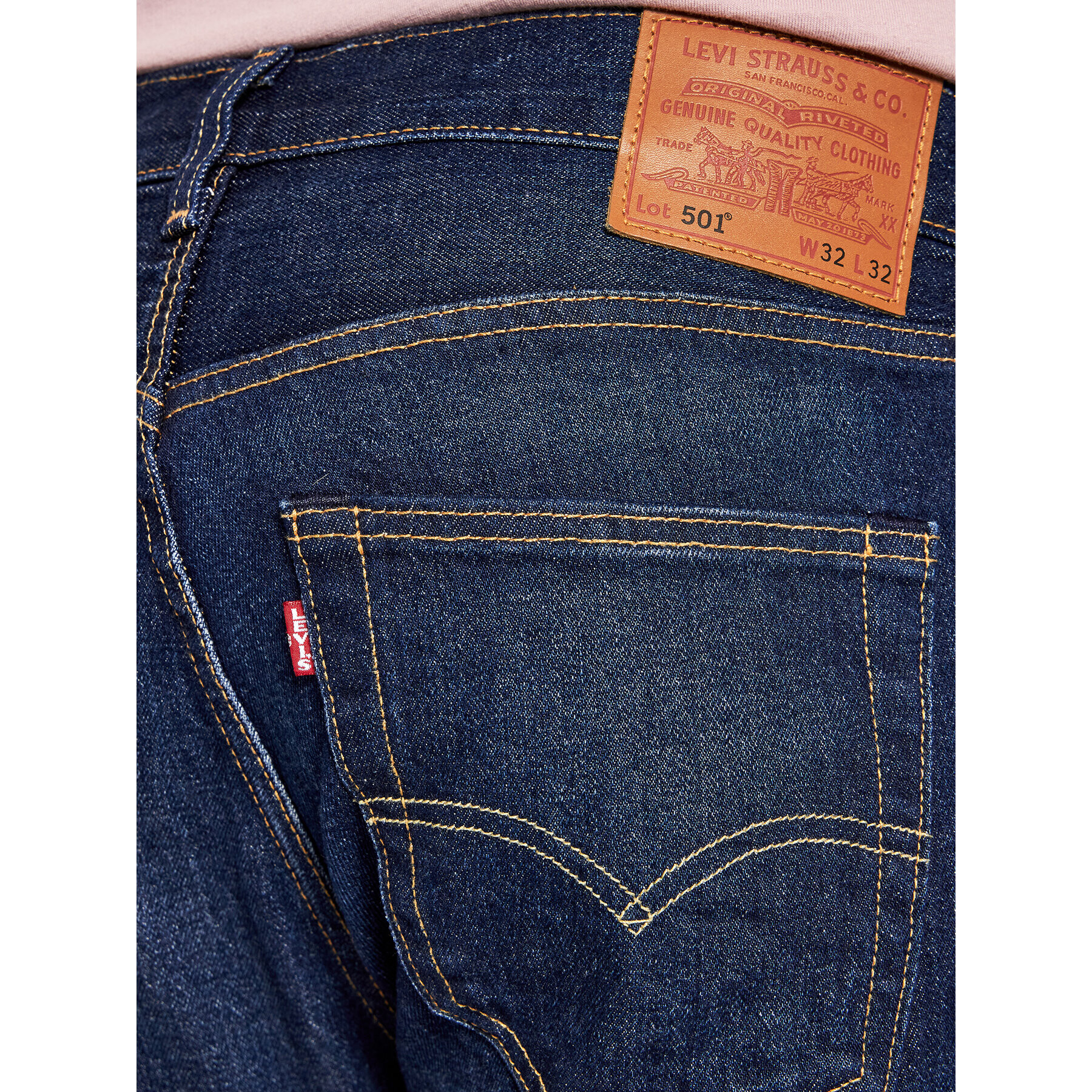 Levi's® Jeansy 501® 00501-3139 Tmavomodrá Original Fit - Pepit.cz