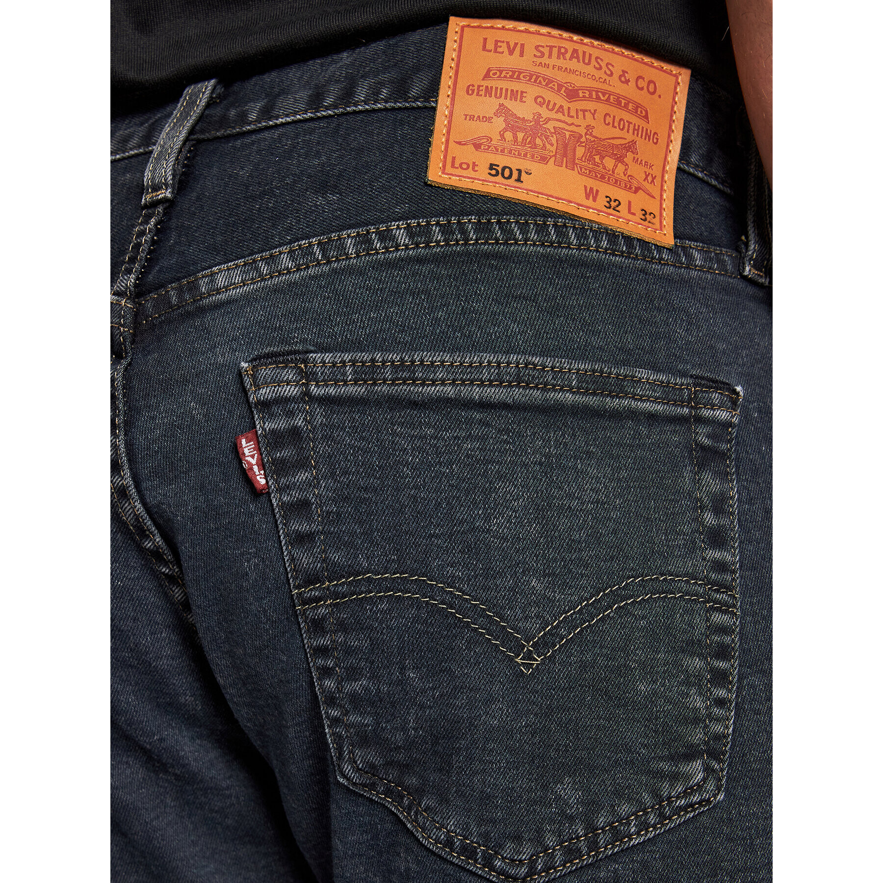 Levi's® Jeansy 501® 00501-3140 Tmavomodrá Original Fit - Pepit.cz