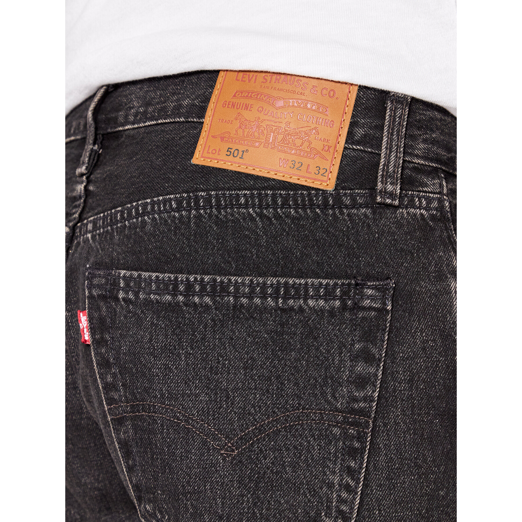 Levi's® Jeansy 501® 00501-3216 Černá Regular Fit - Pepit.cz