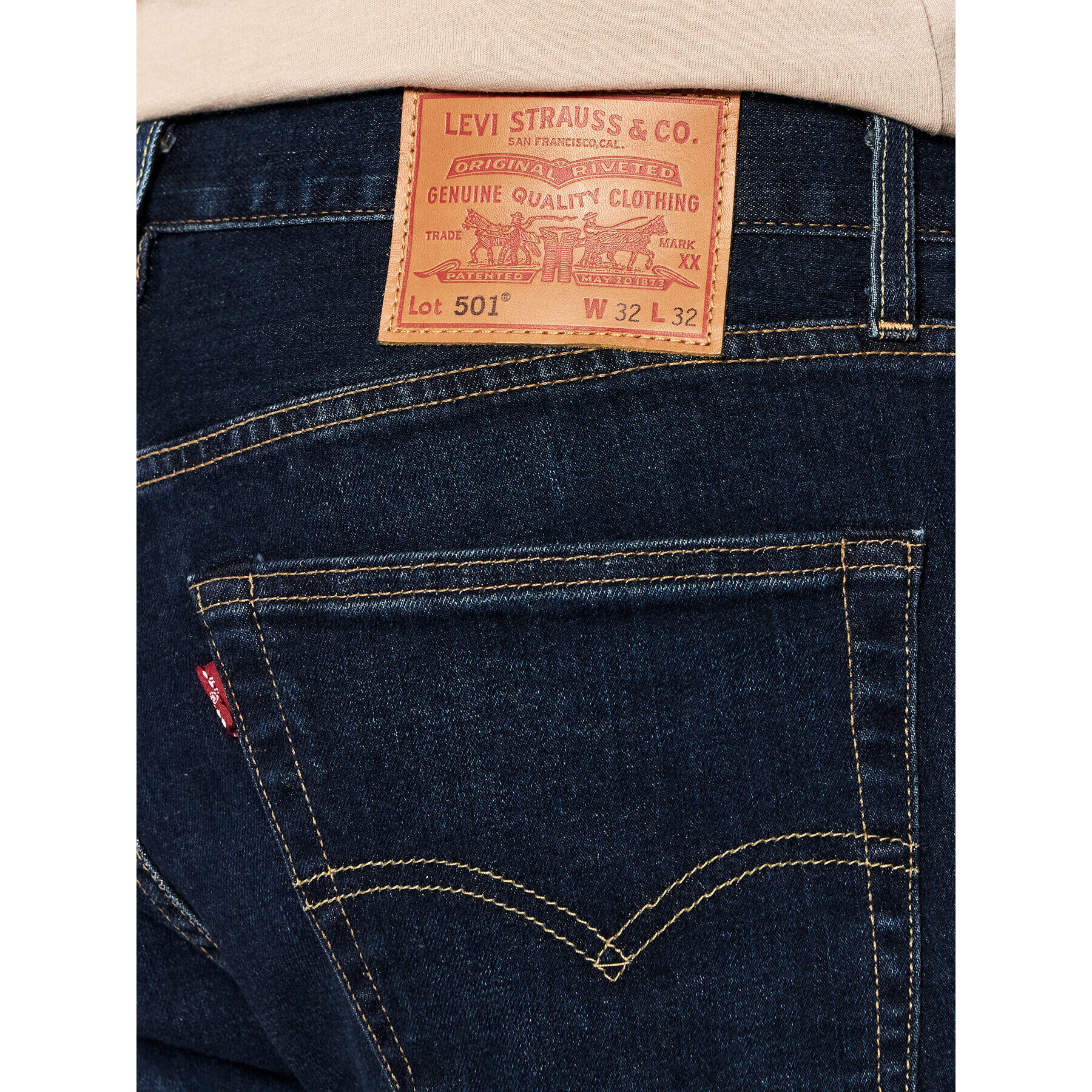 Levi's® Jeansy 501® 00501-3276 Tmavomodrá Original Fit - Pepit.cz