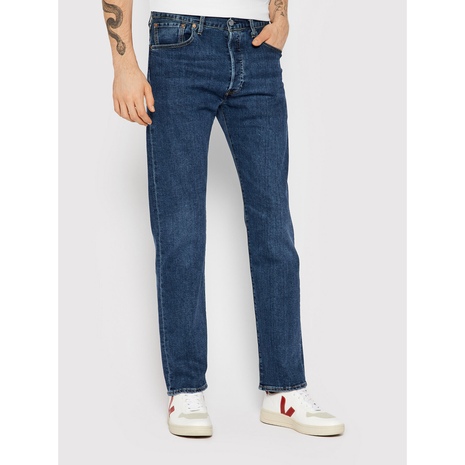 Levi's® Jeansy 501® 00501-3289 Tmavomodrá Regular Fit - Pepit.cz