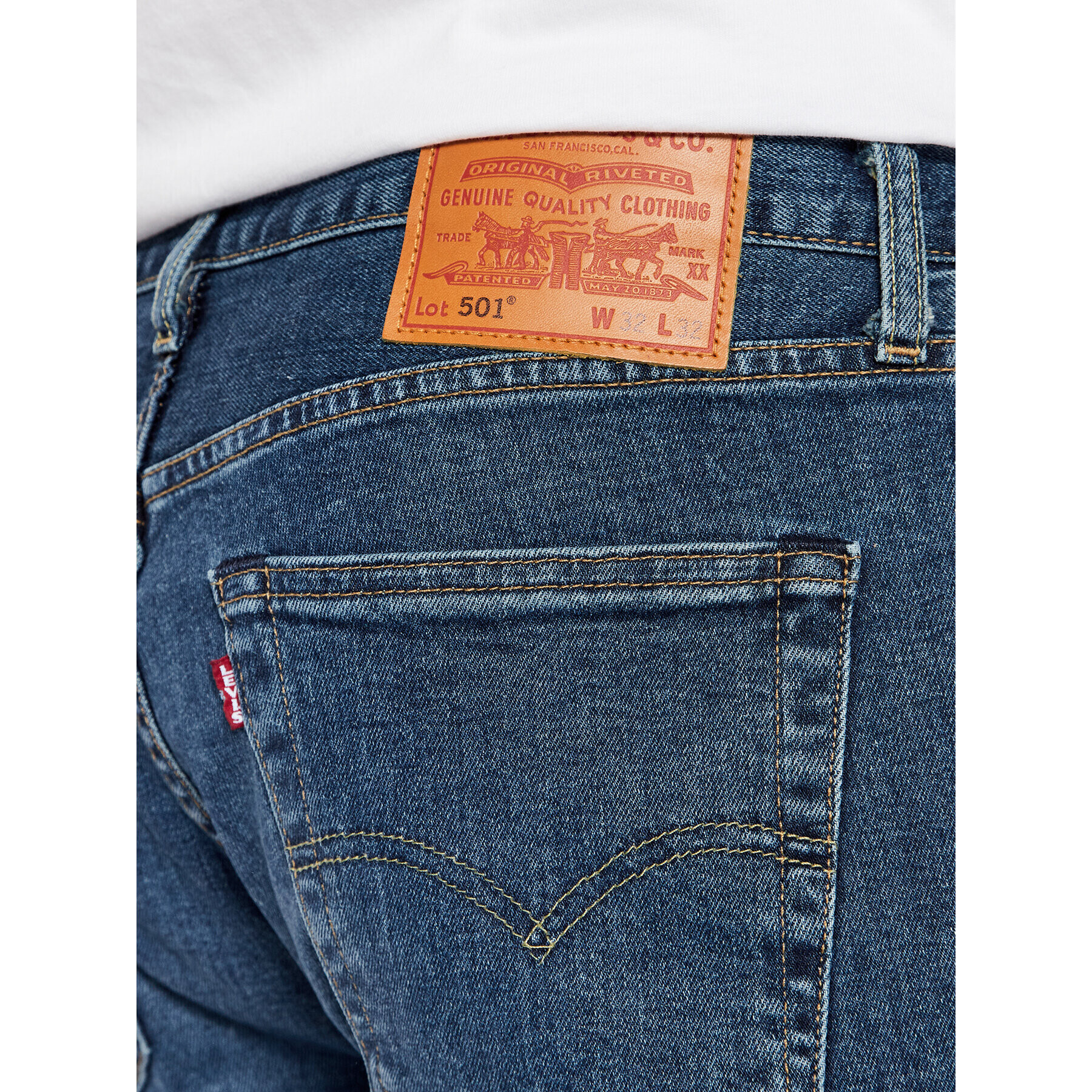 Levi's® Jeansy 501® 00501-3289 Tmavomodrá Regular Fit - Pepit.cz