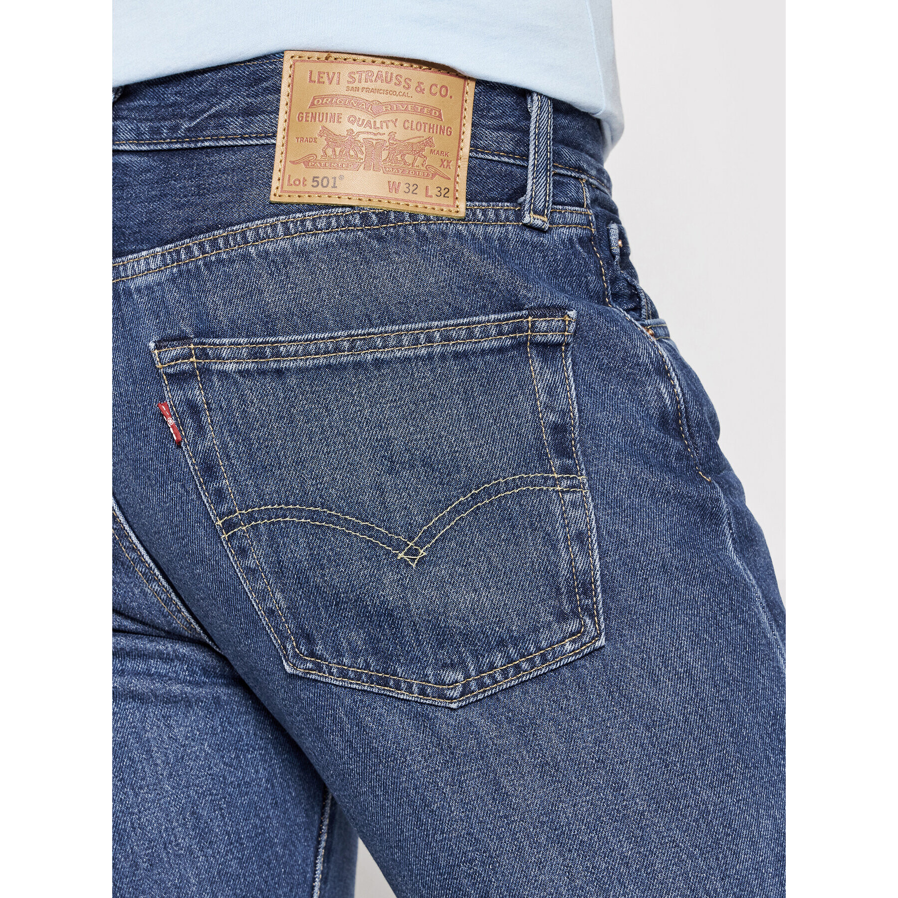 Levi's® Jeansy 501® 00501-3322 Modrá Regular Fit - Pepit.cz