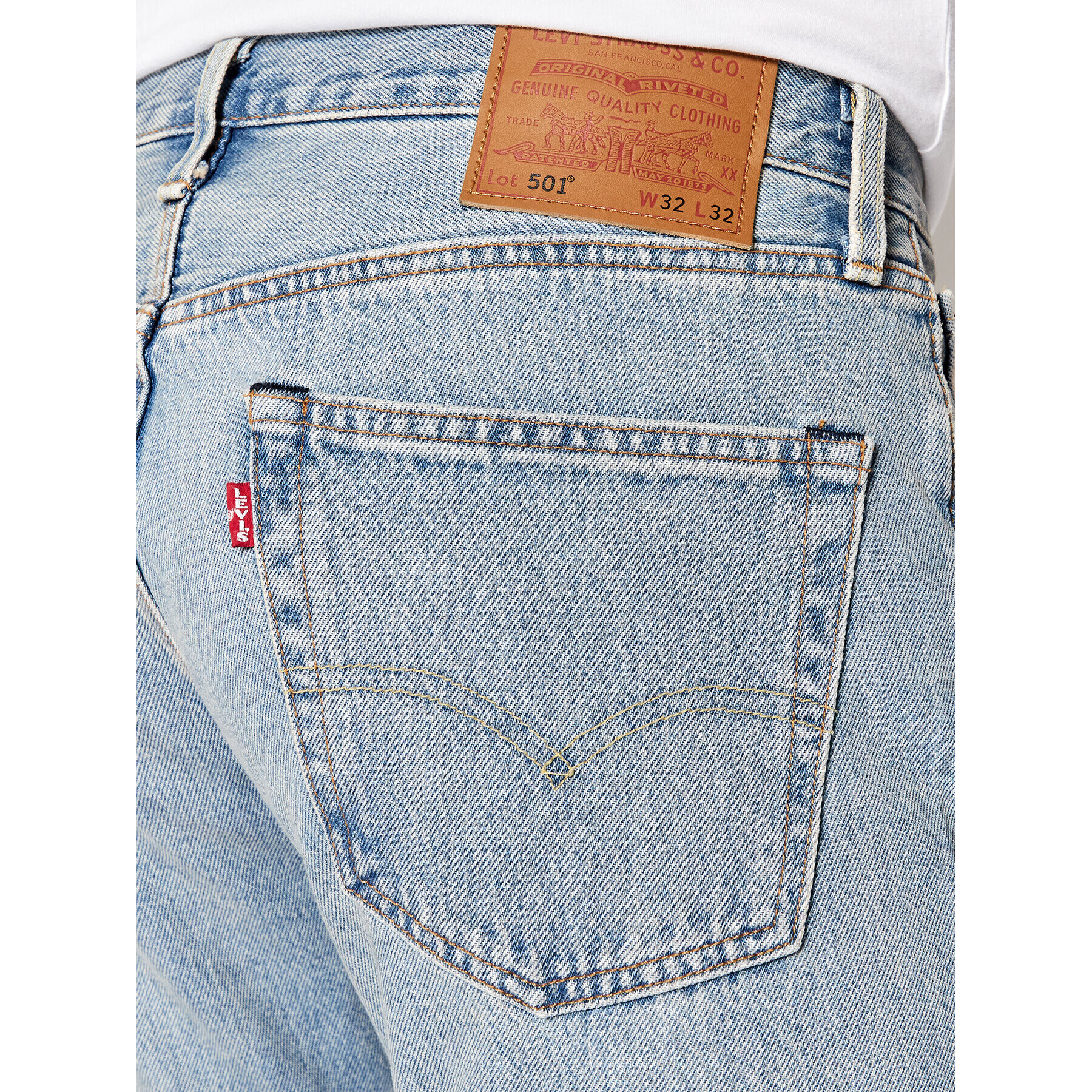 Levi's® Jeansy 501® 00501-3332 Modrá Original Fit - Pepit.cz