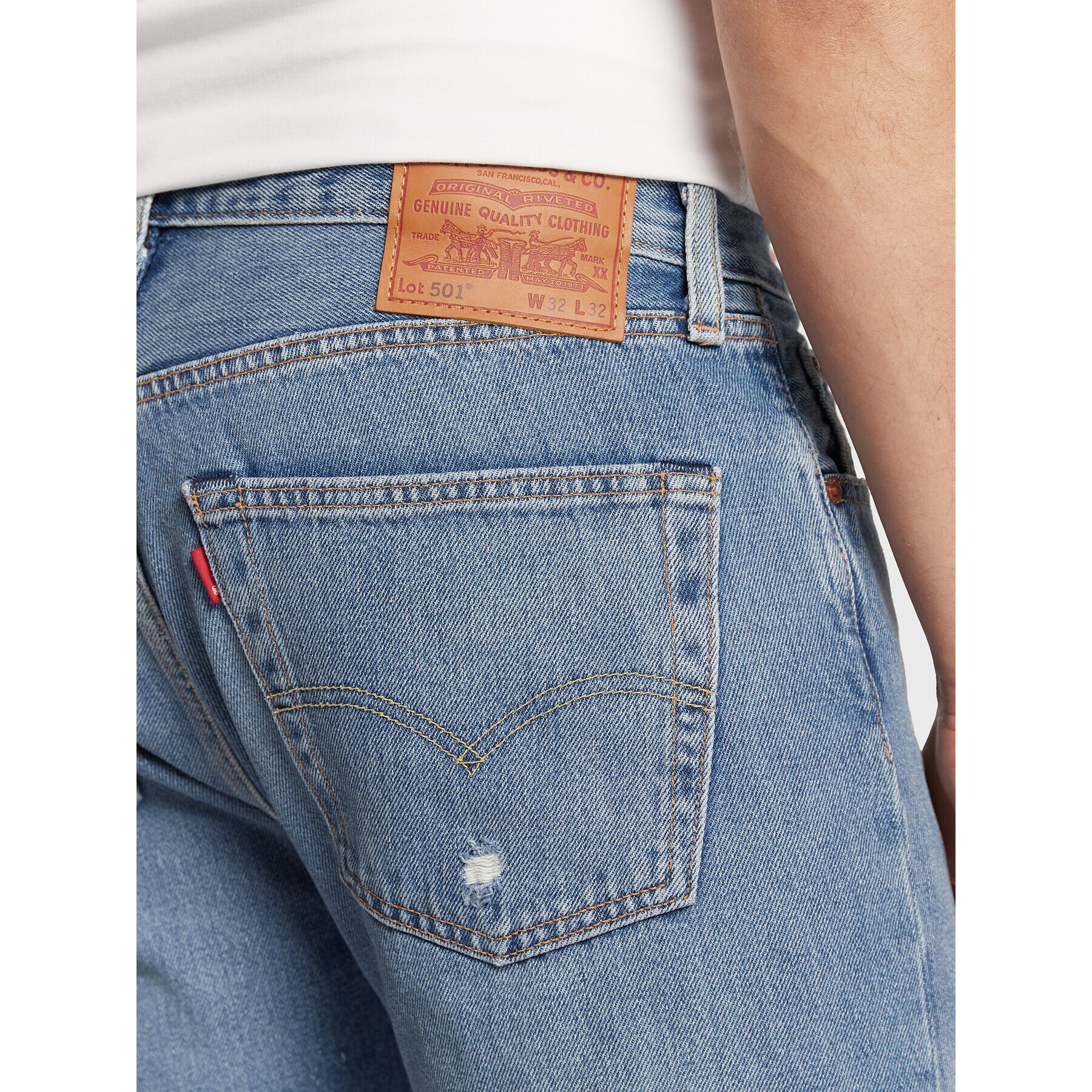 Levi's® Jeansy 501® 00501-3345 Modrá Straight Leg - Pepit.cz