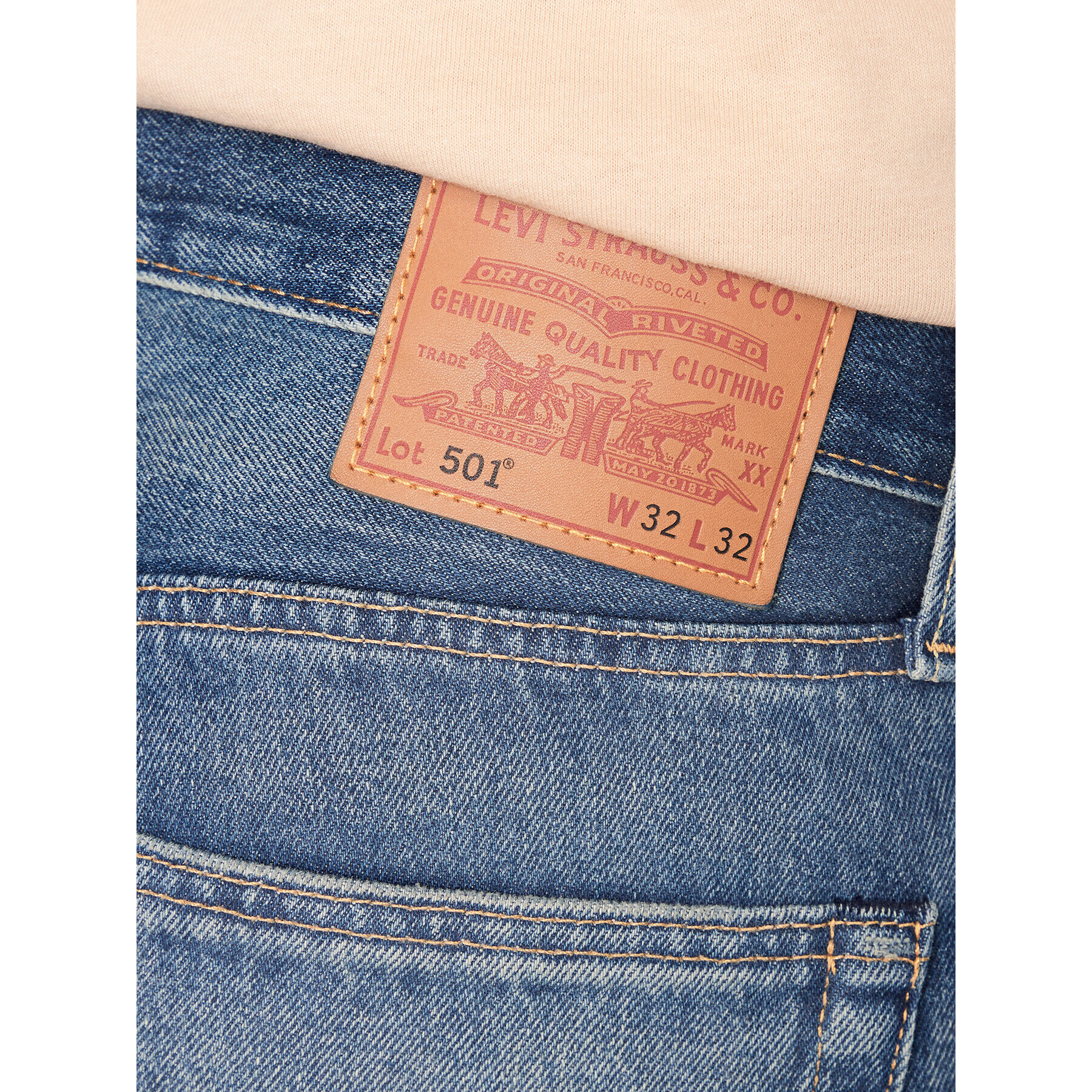 Levi's® Jeansy 501® 00501-3412 Modrá Original Fit - Pepit.cz