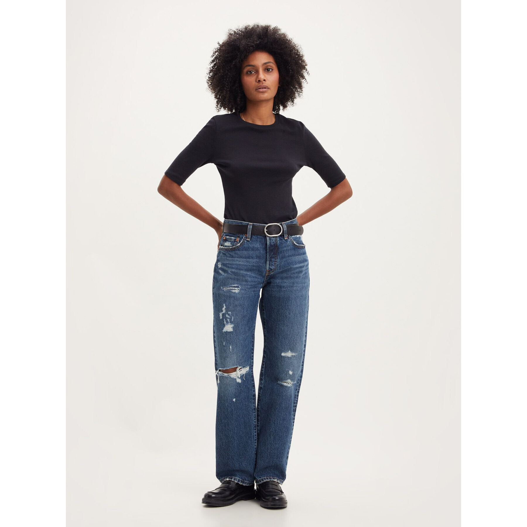 Levi's® Jeansy 501® A1959-0010 Tmavomodrá Straight Leg - Pepit.cz