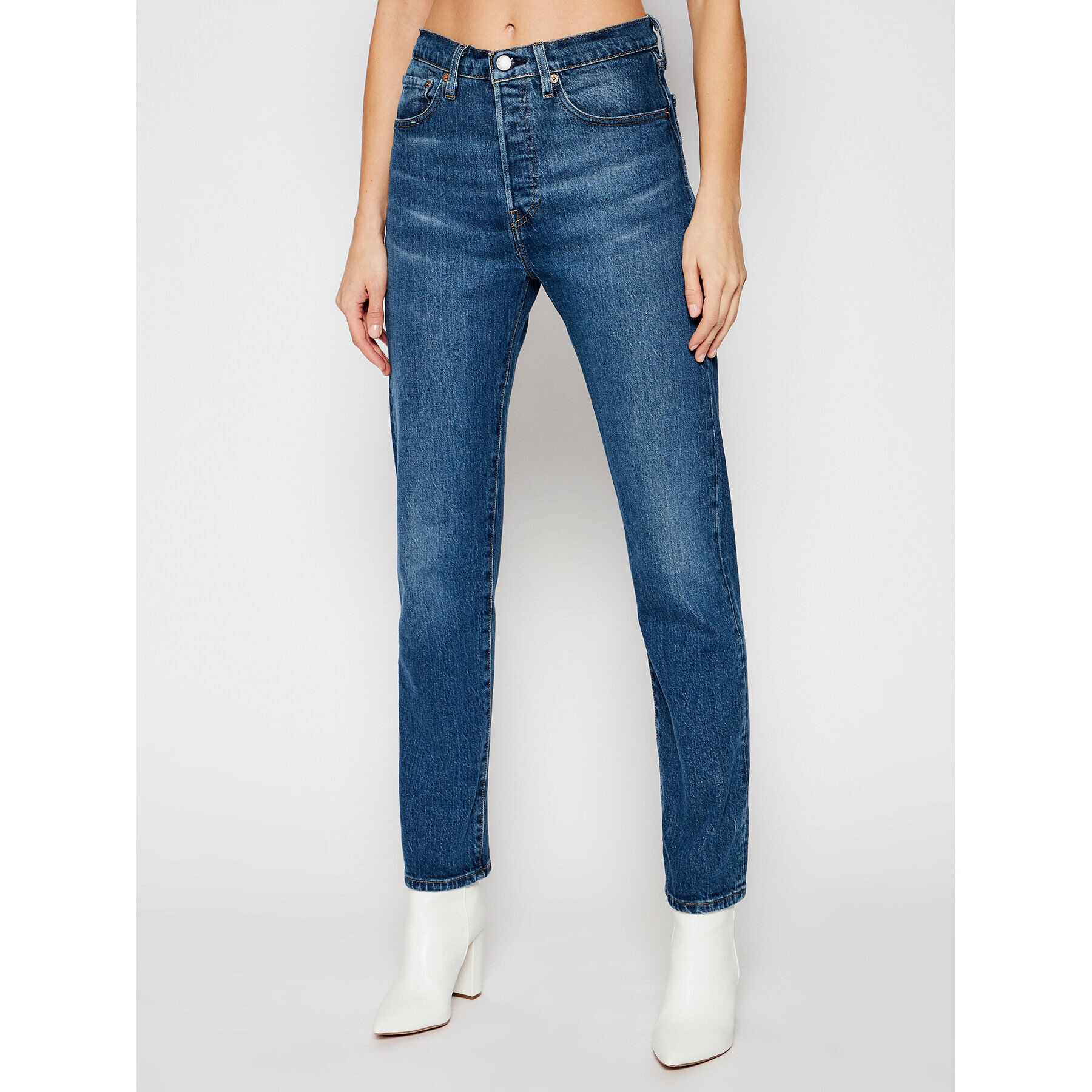 Levi's® Jeansy 501® Crop 36200-0157 Modrá Cropped Fit - Pepit.cz