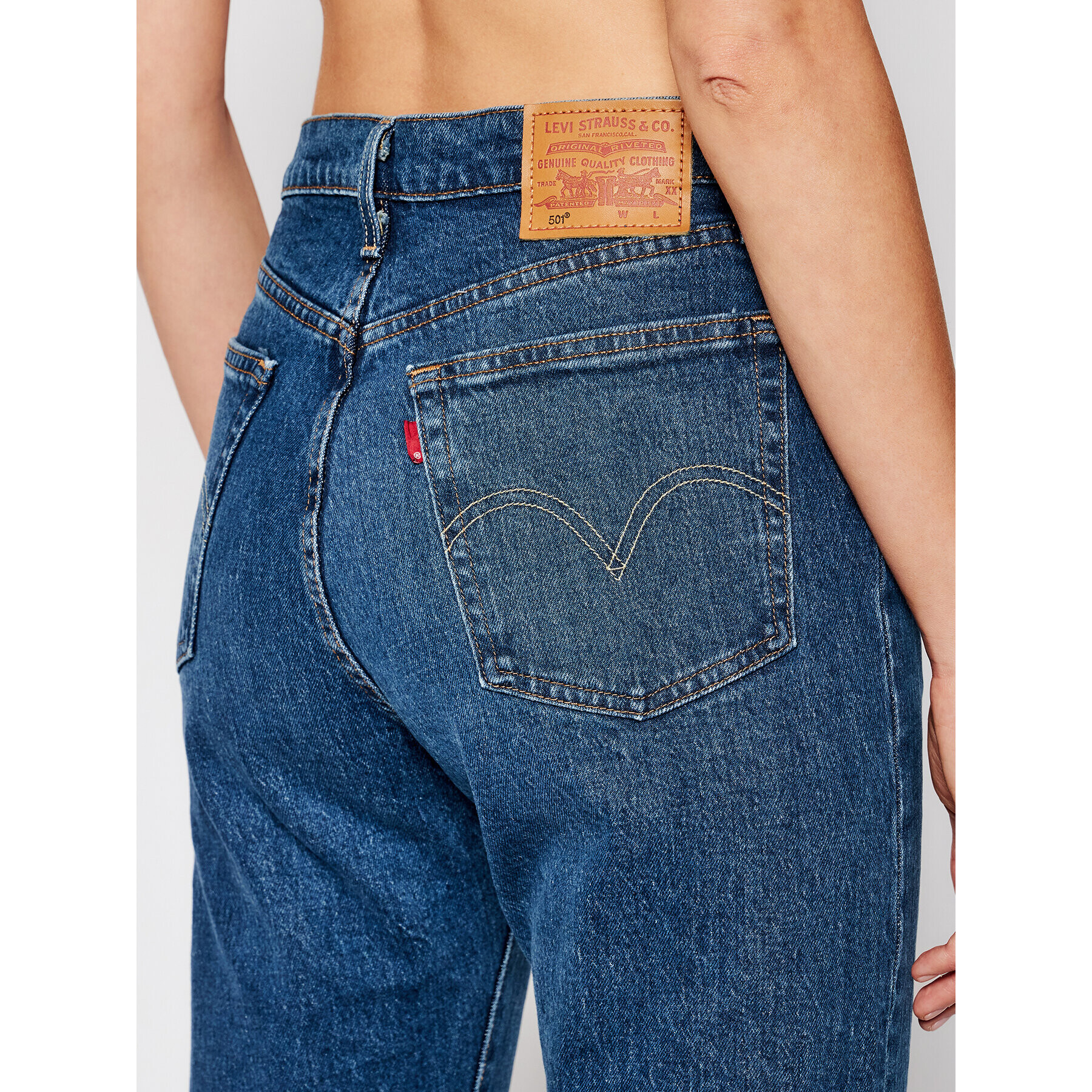 Levi's® Jeansy 501® Crop 36200-0157 Modrá Cropped Fit - Pepit.cz