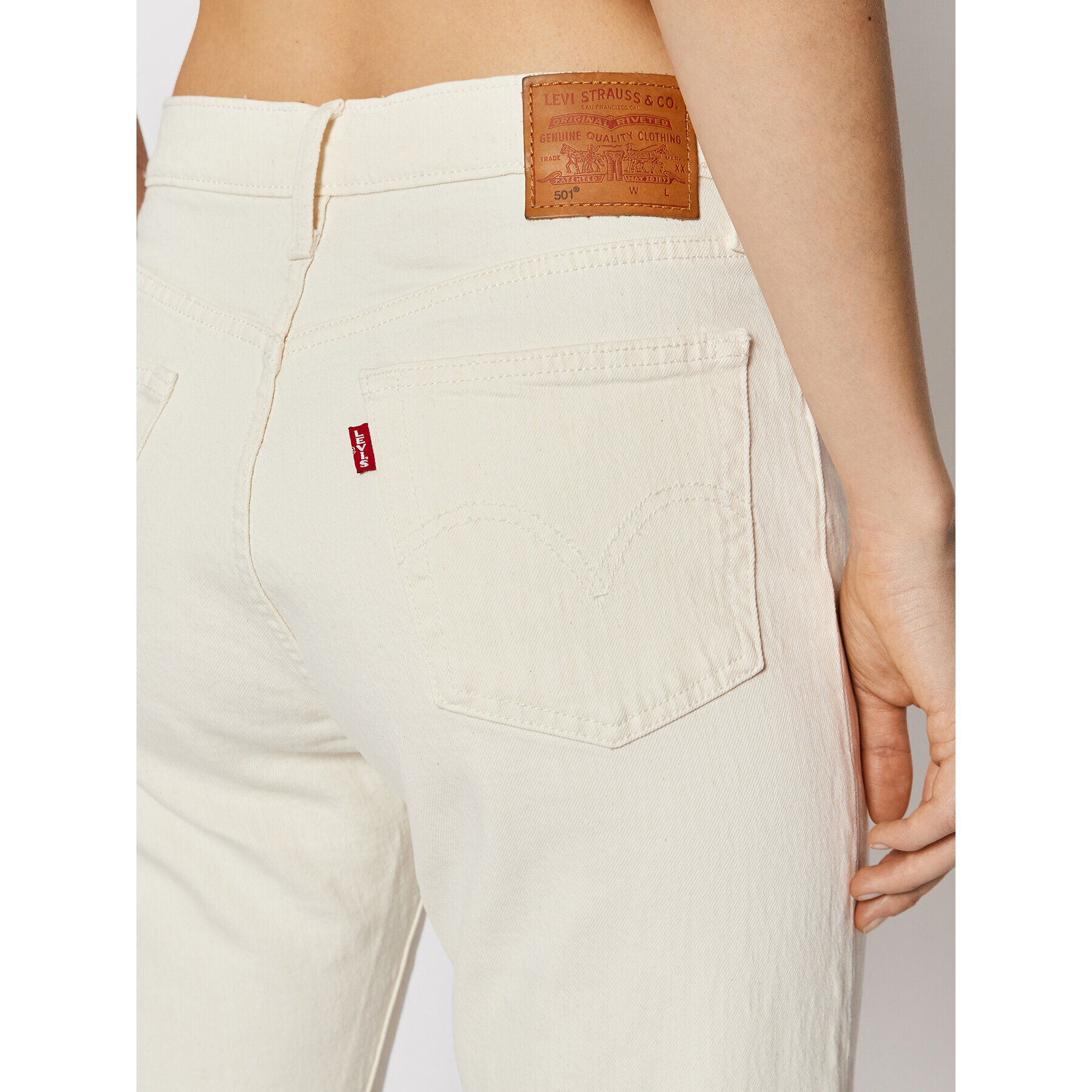 Levi's® Jeansy 501® Original 36200-0228 Béžová Regular Fit - Pepit.cz