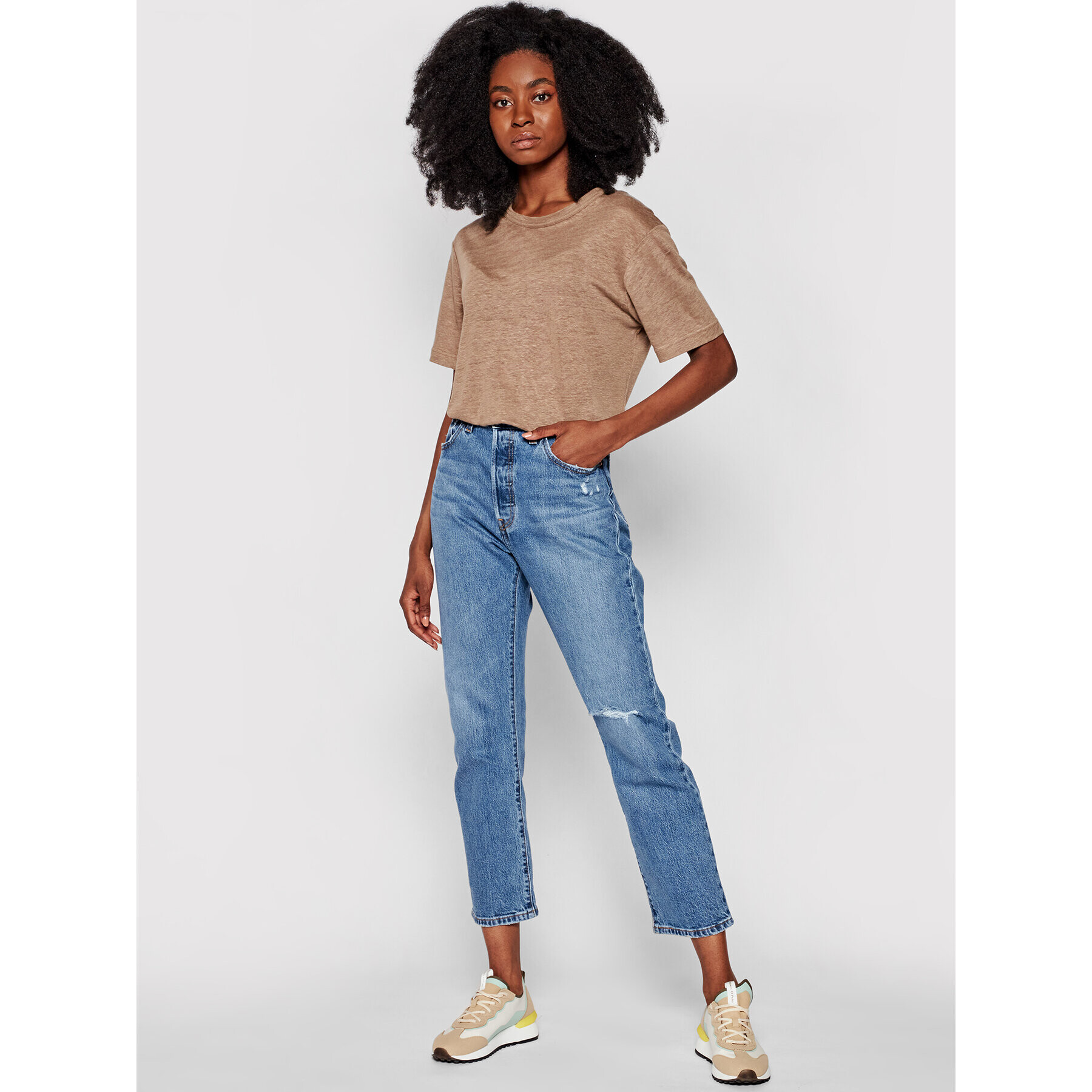 Levi's® Jeansy 501™ 36200-0188 Tmavomodrá Cropped Fit - Pepit.cz