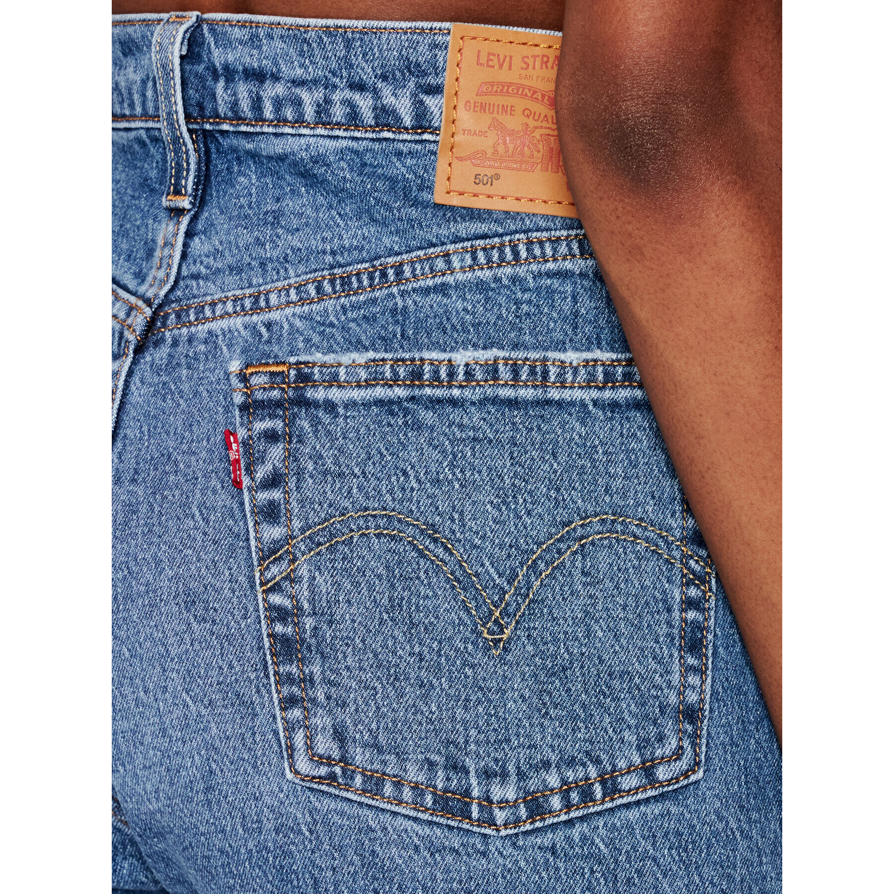 Levi's® Jeansy 501™ 36200-0188 Tmavomodrá Cropped Fit - Pepit.cz