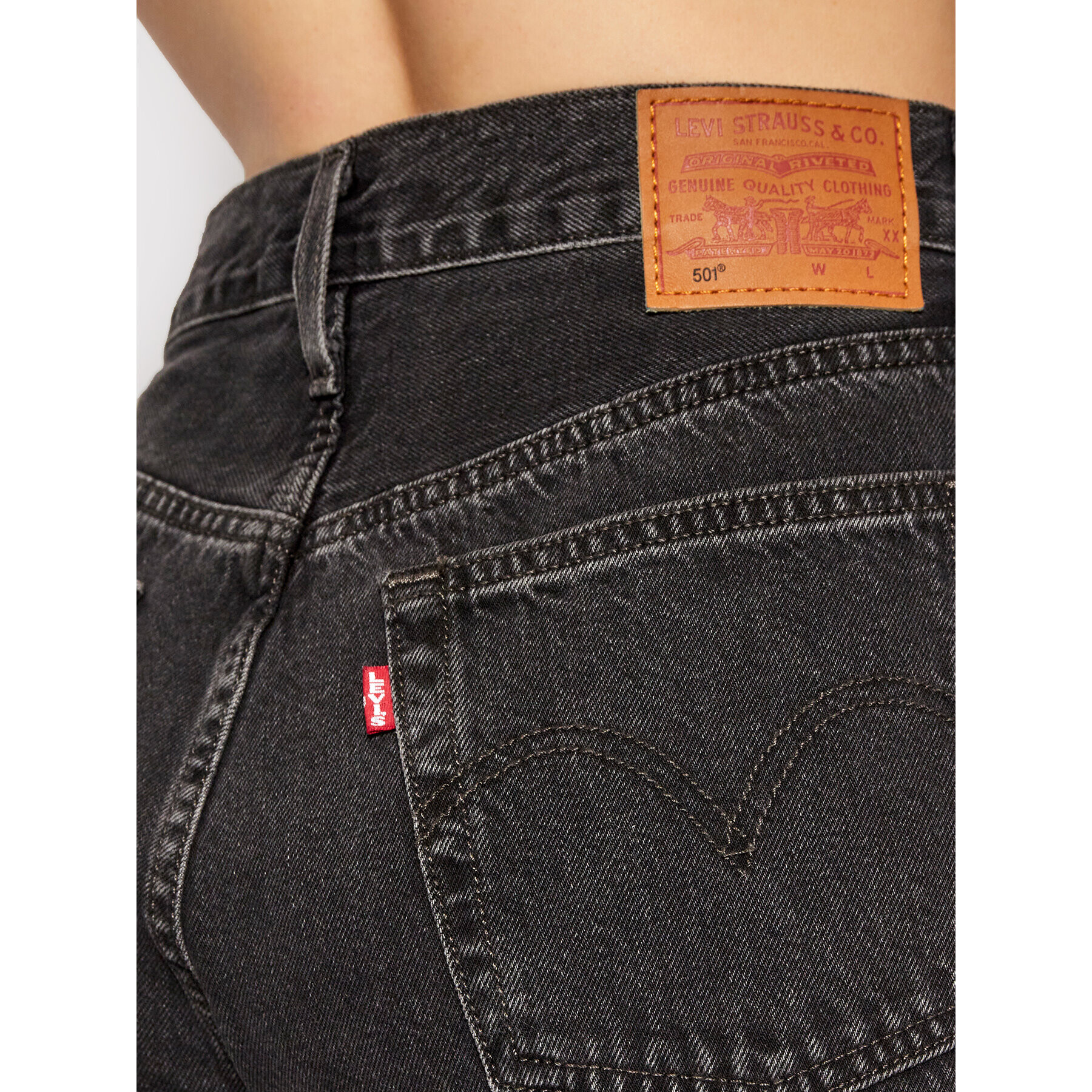 Levi's® Jeansy 501™ 36200-0220 Černá Cropped Fit - Pepit.cz