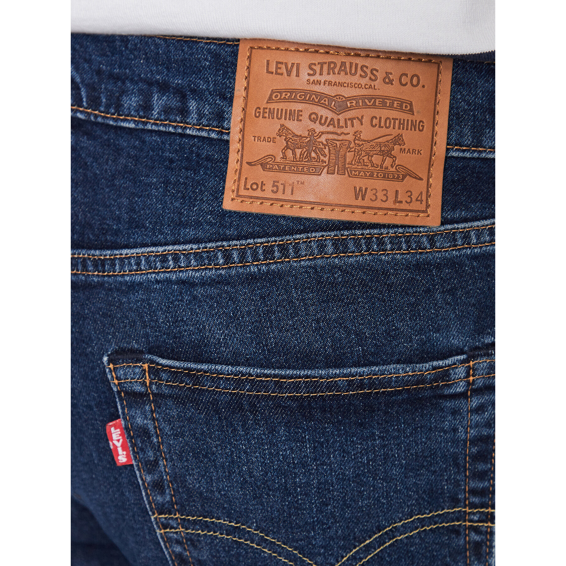 Levi's® Jeansy 511™ 04511-5667 Tmavomodrá Slim Fit - Pepit.cz