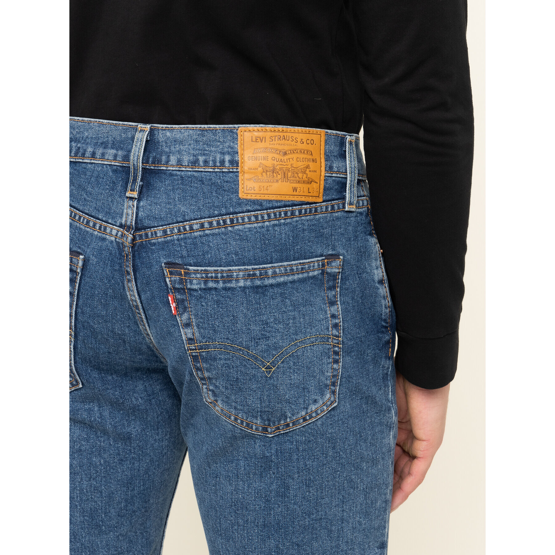 Levi's® Jeansy 514™ 00514-1267 Tmavomodrá Regular Fit - Pepit.cz