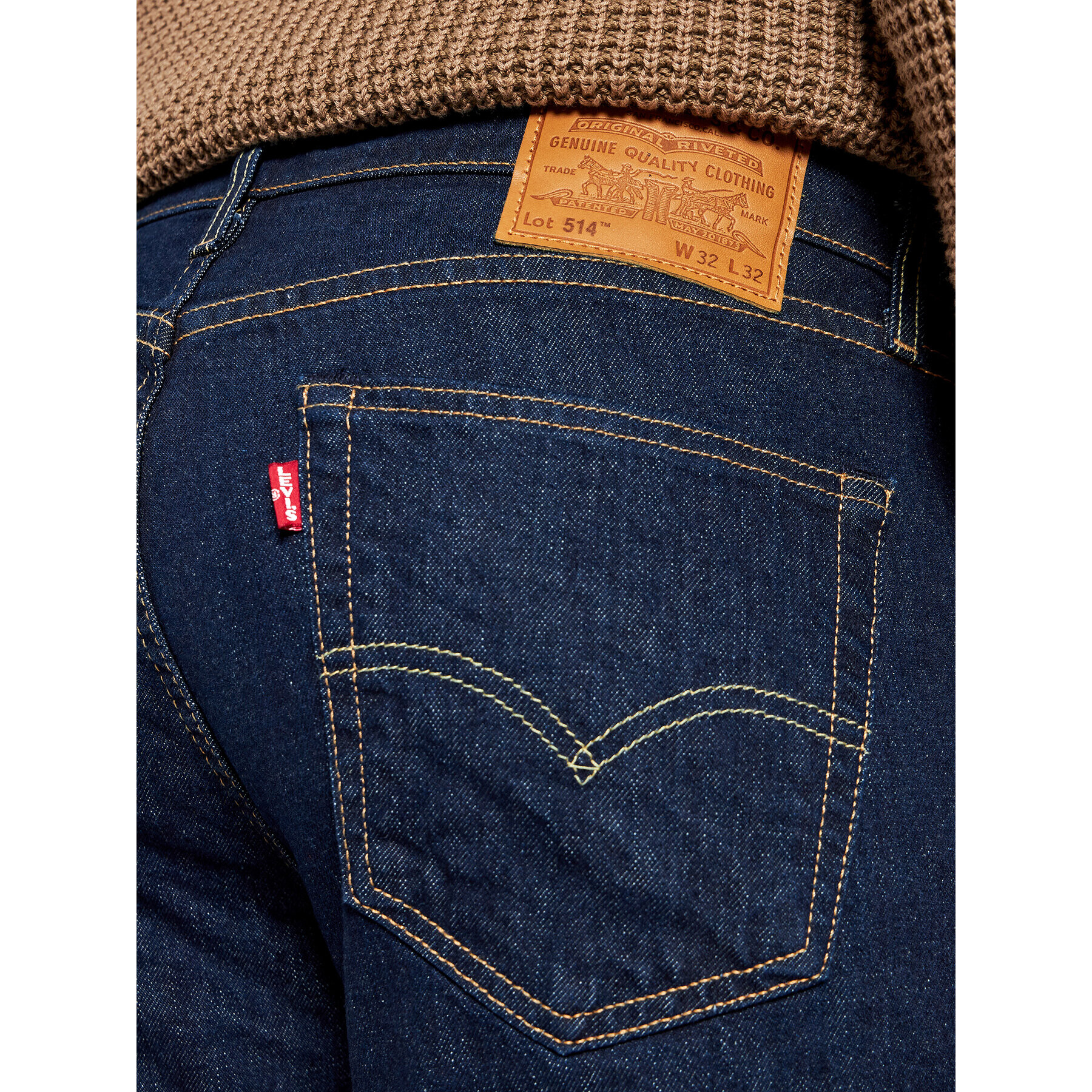 Levi's® Jeansy 514™ 00514-1276 Tmavomodrá Regular Fit - Pepit.cz