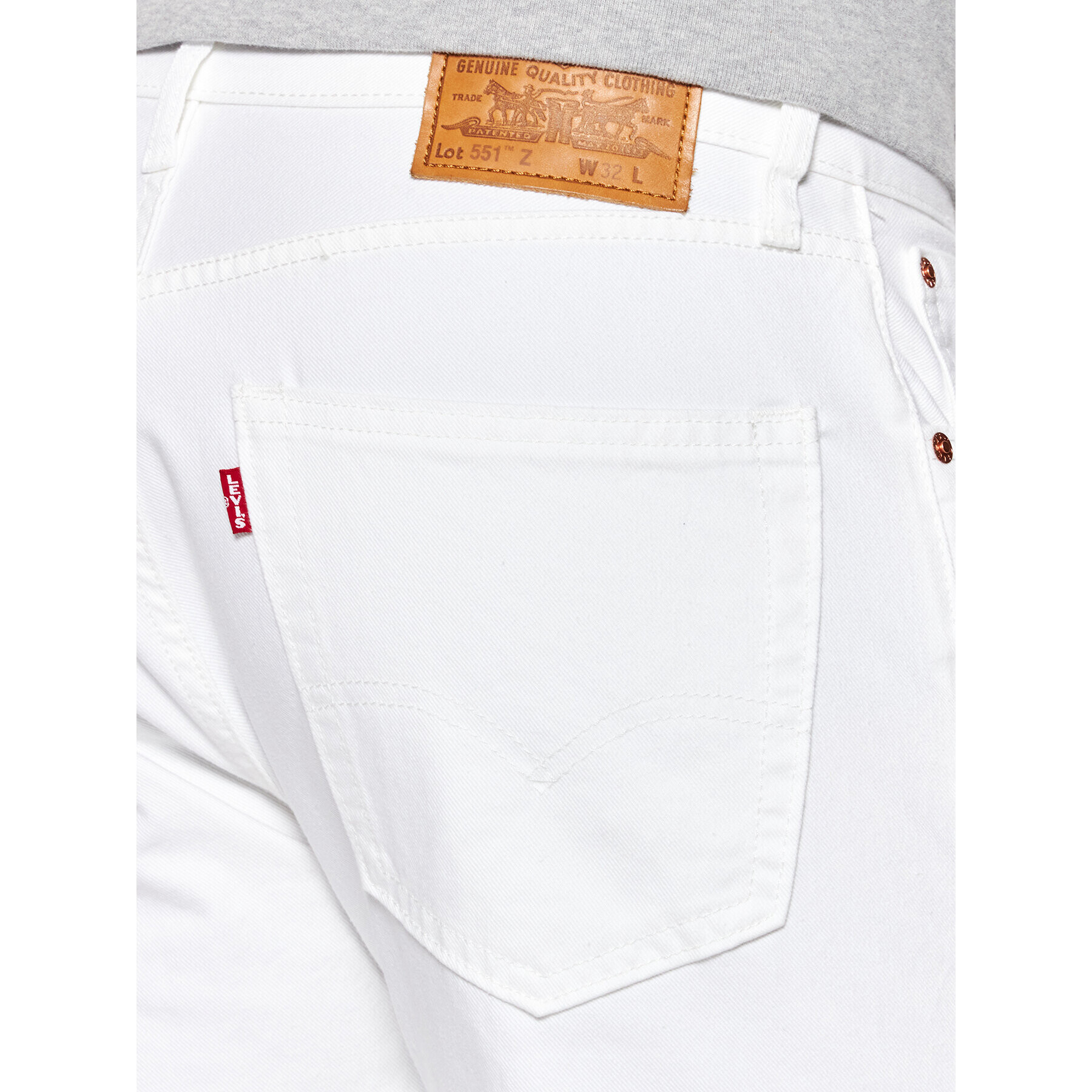 Levi's® Jeansy 551™ Authentic A0927-0020 Bílá Straight Fit - Pepit.cz