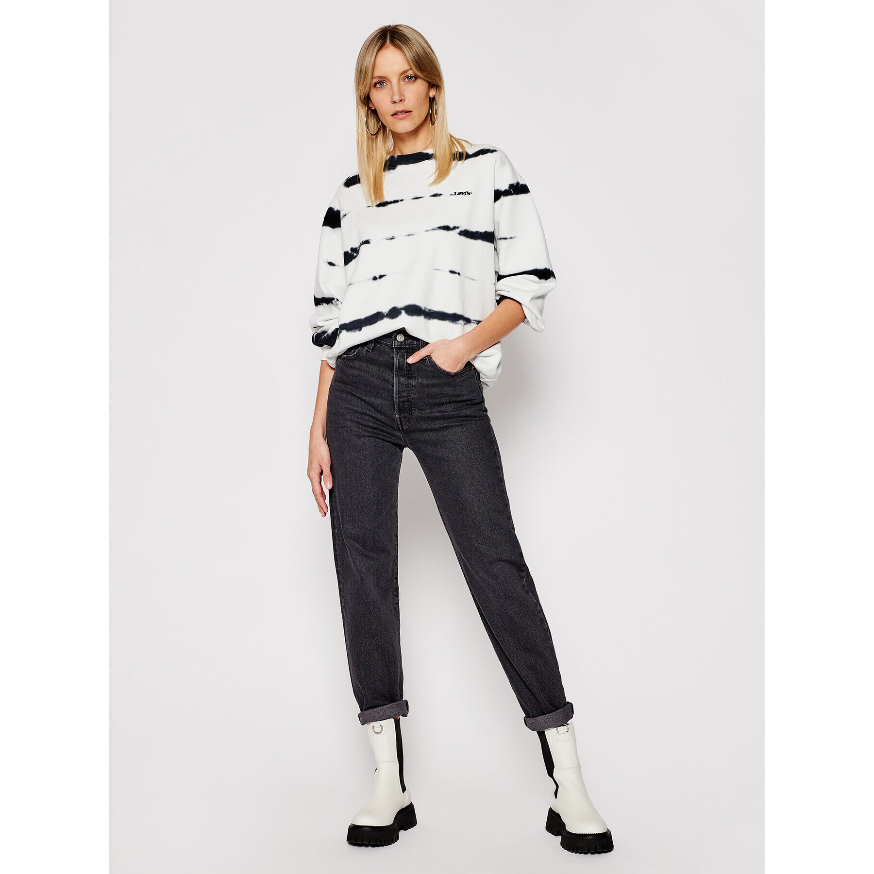 Levi's® Jeansy Ribcage Ankle 72693-0037 Černá Regular Fit - Pepit.cz