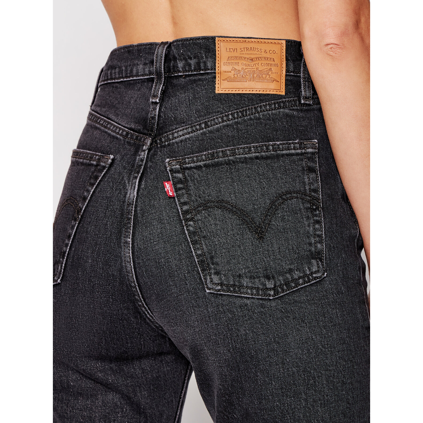 Levi's® Jeansy Ribcage Ankle 72693-0037 Černá Regular Fit - Pepit.cz