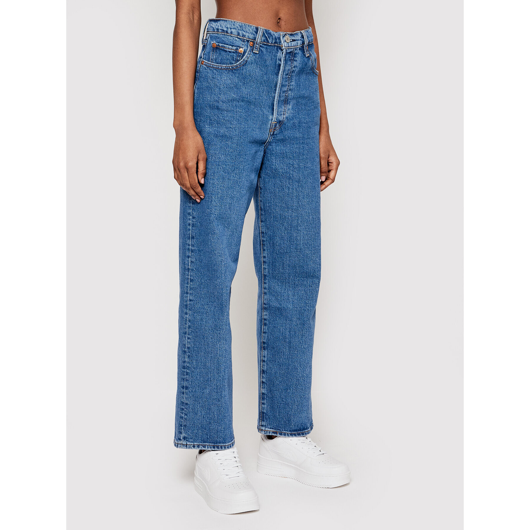 Levi's® Jeansy Ribcage Straight Ankle 72693-0011 Modrá Straight Fit - Pepit.cz