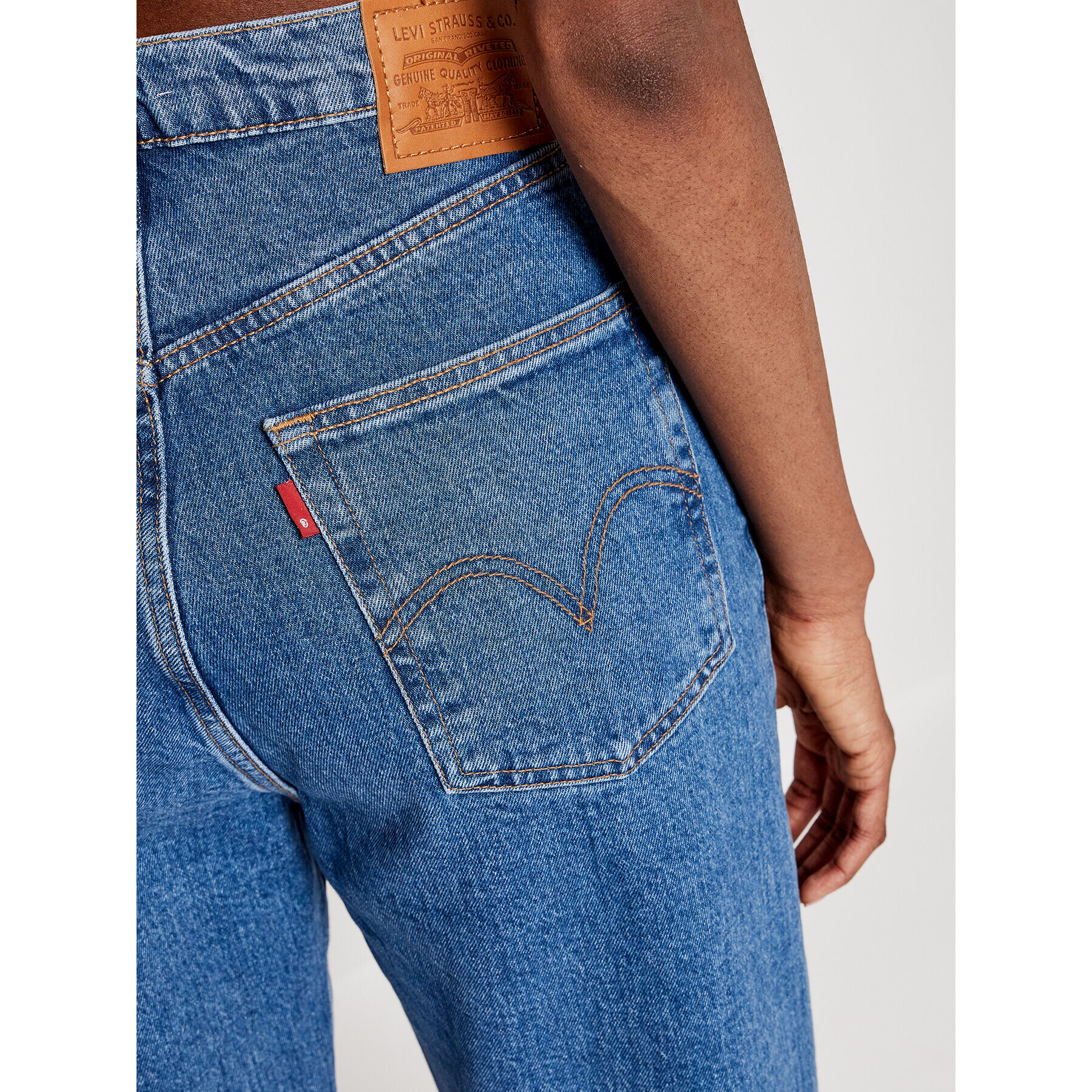 Levi's® Jeansy Ribcage Straight Ankle 72693-0011 Modrá Straight Fit - Pepit.cz