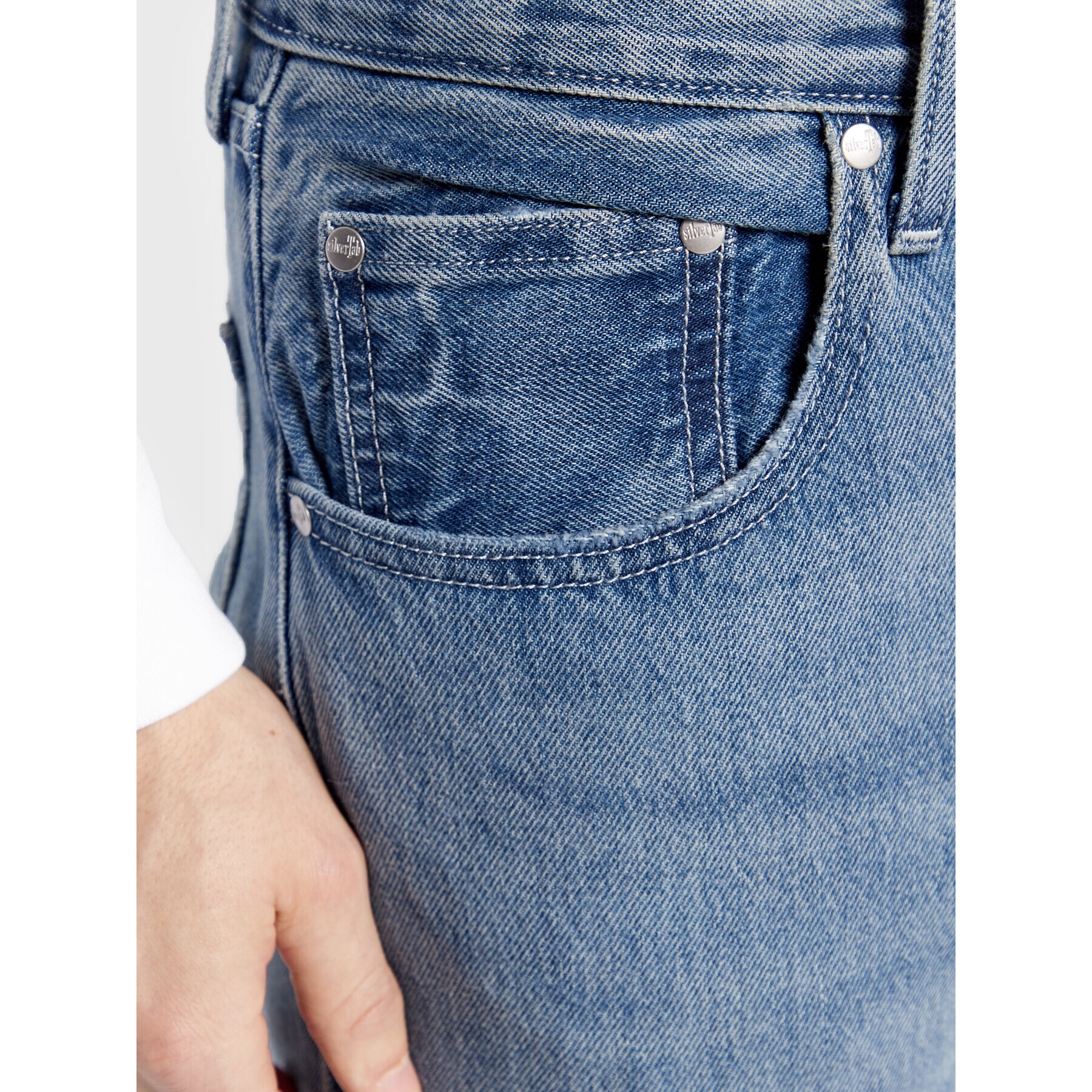 Levi's® Jeansy Silver Tab A3666-0000 Modrá Straight Fit - Pepit.cz