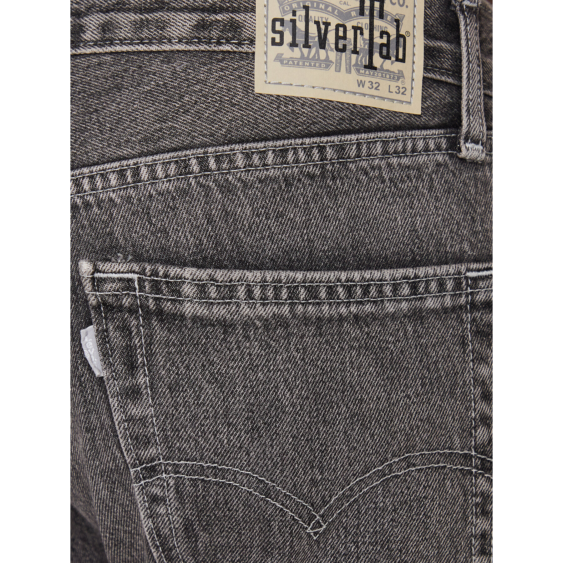 Levi's® Jeansy Silver Tab A3666-0010 Šedá Straight Fit - Pepit.cz