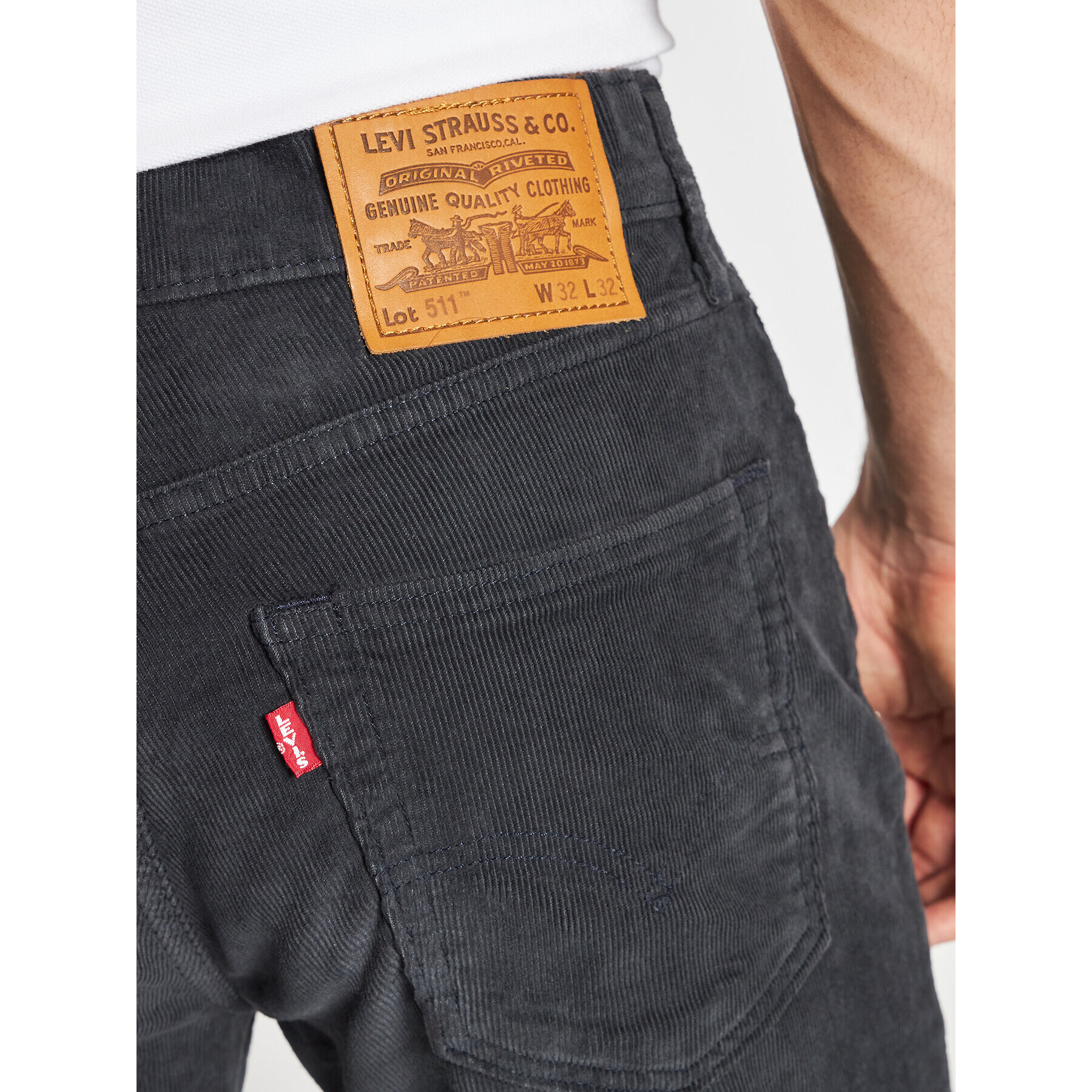 Levi's® Kalhoty z materiálu 511™ 04511-5067 Šedá Slim Fit - Pepit.cz