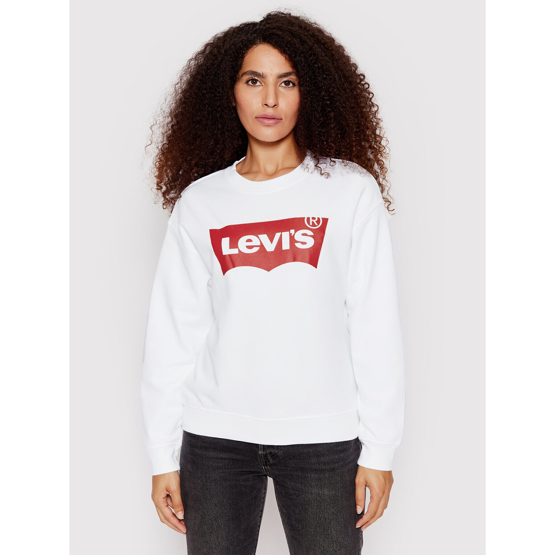 Levi's® Mikina 186860011 Bílá Relaxed Fit - Pepit.cz