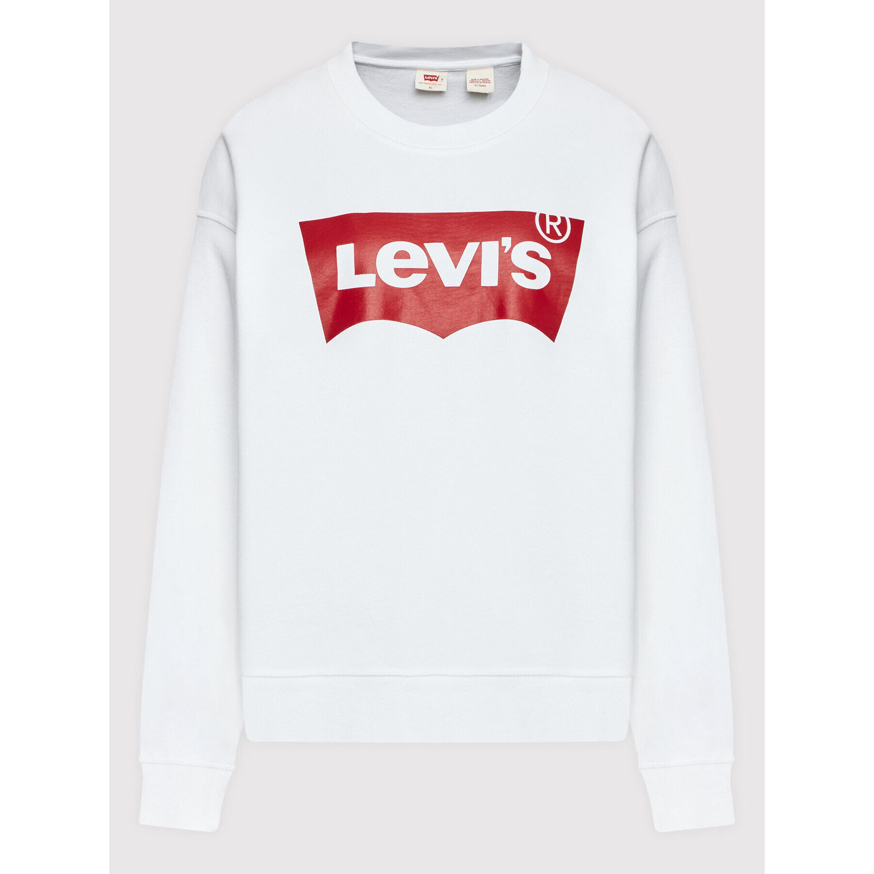 Levi's® Mikina 186860011 Bílá Relaxed Fit - Pepit.cz