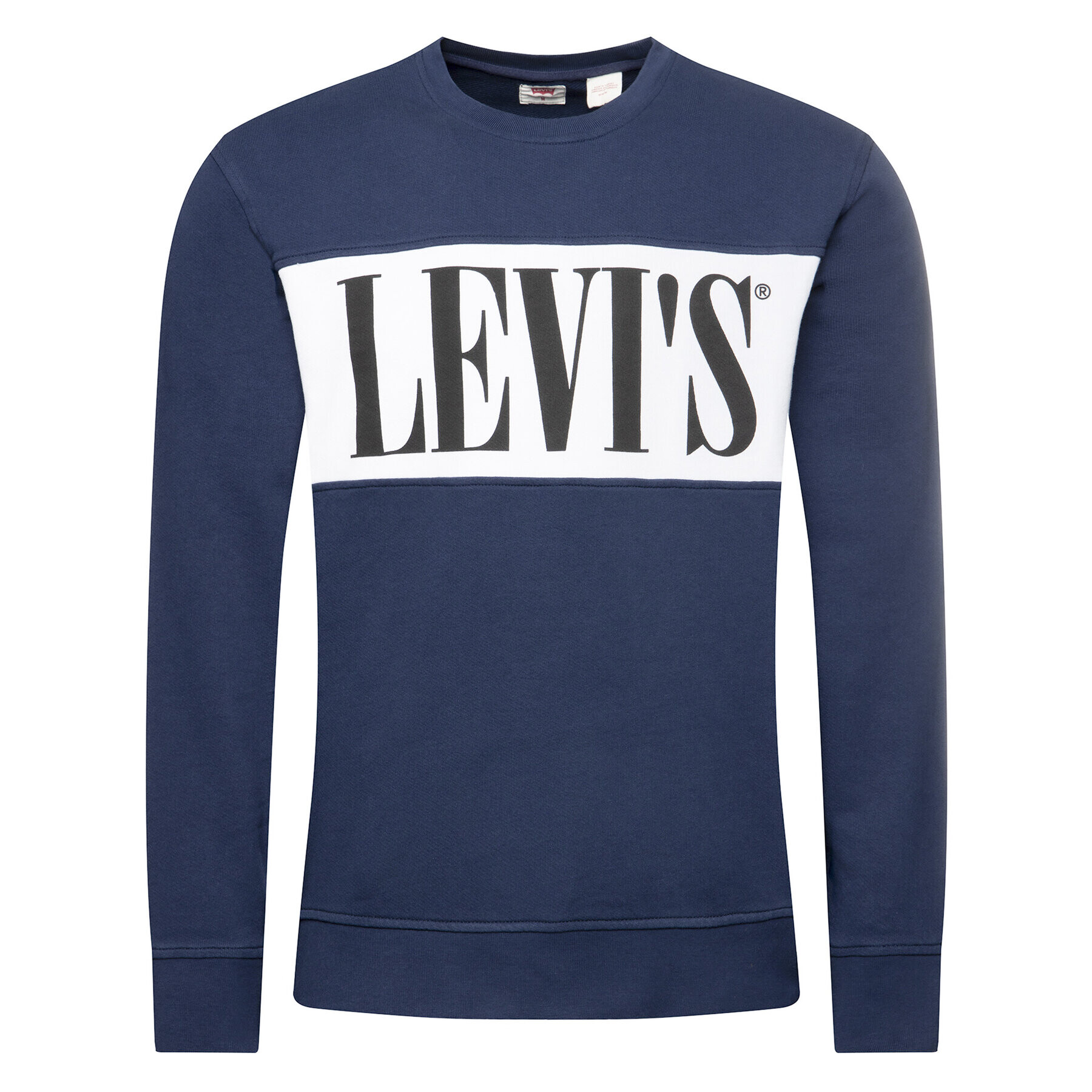 Levi's® Mikina Logo Colorblock Crew 85648-0000 Tmavomodrá Regular Fit - Pepit.cz