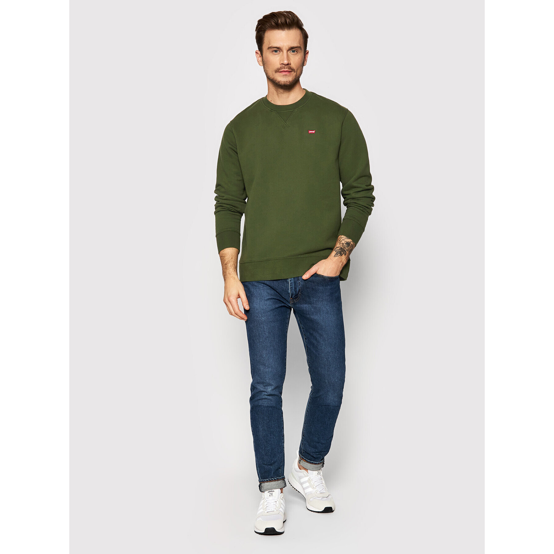 Levi's® Mikina New Original 35909-0016 Zelená Regular Fit - Pepit.cz