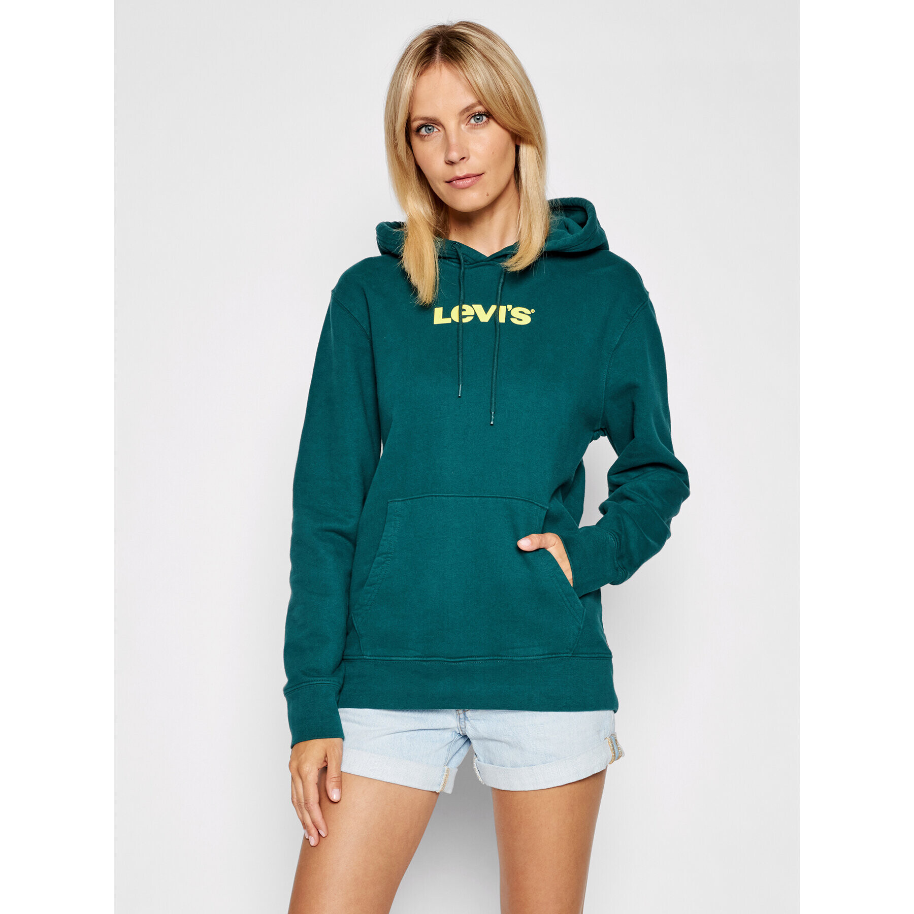 Levi's® Mikina Unisex Graphic A2410-0003 Zelená Standard Fit - Pepit.cz