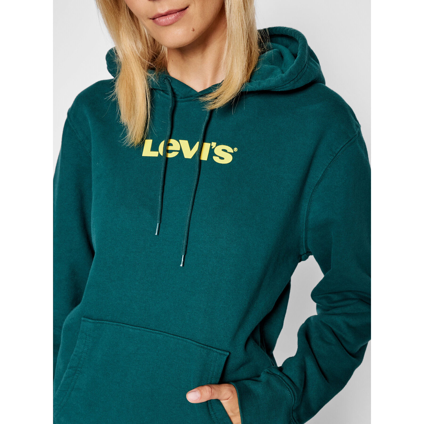 Levi's® Mikina Unisex Graphic A2410-0003 Zelená Standard Fit - Pepit.cz