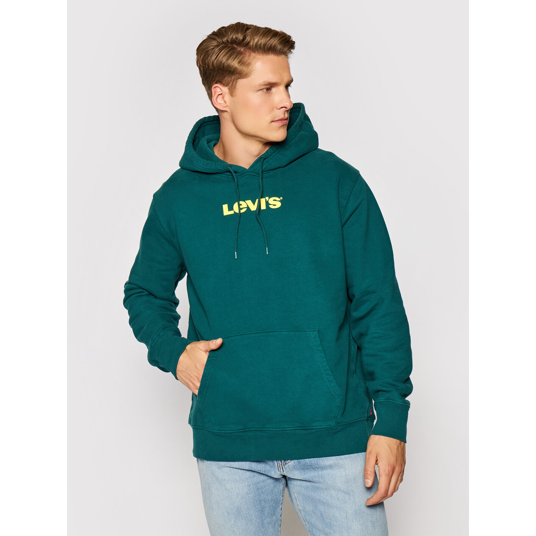 Levi's® Mikina Unisex Graphic A2410-0003 Zelená Standard Fit - Pepit.cz