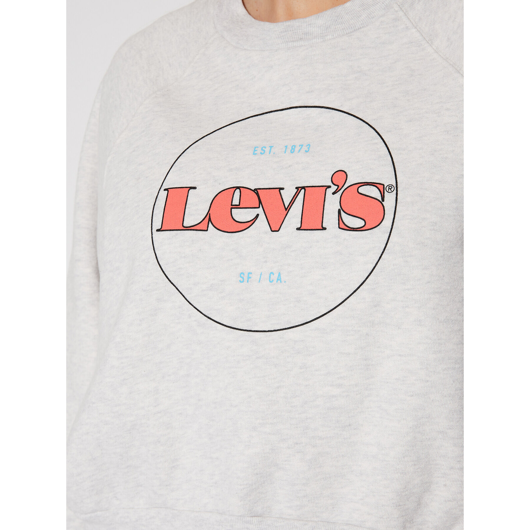 Levi's® Mikina Vintage Raglan Fleece 18722-0015 Šedá Regular Fit - Pepit.cz