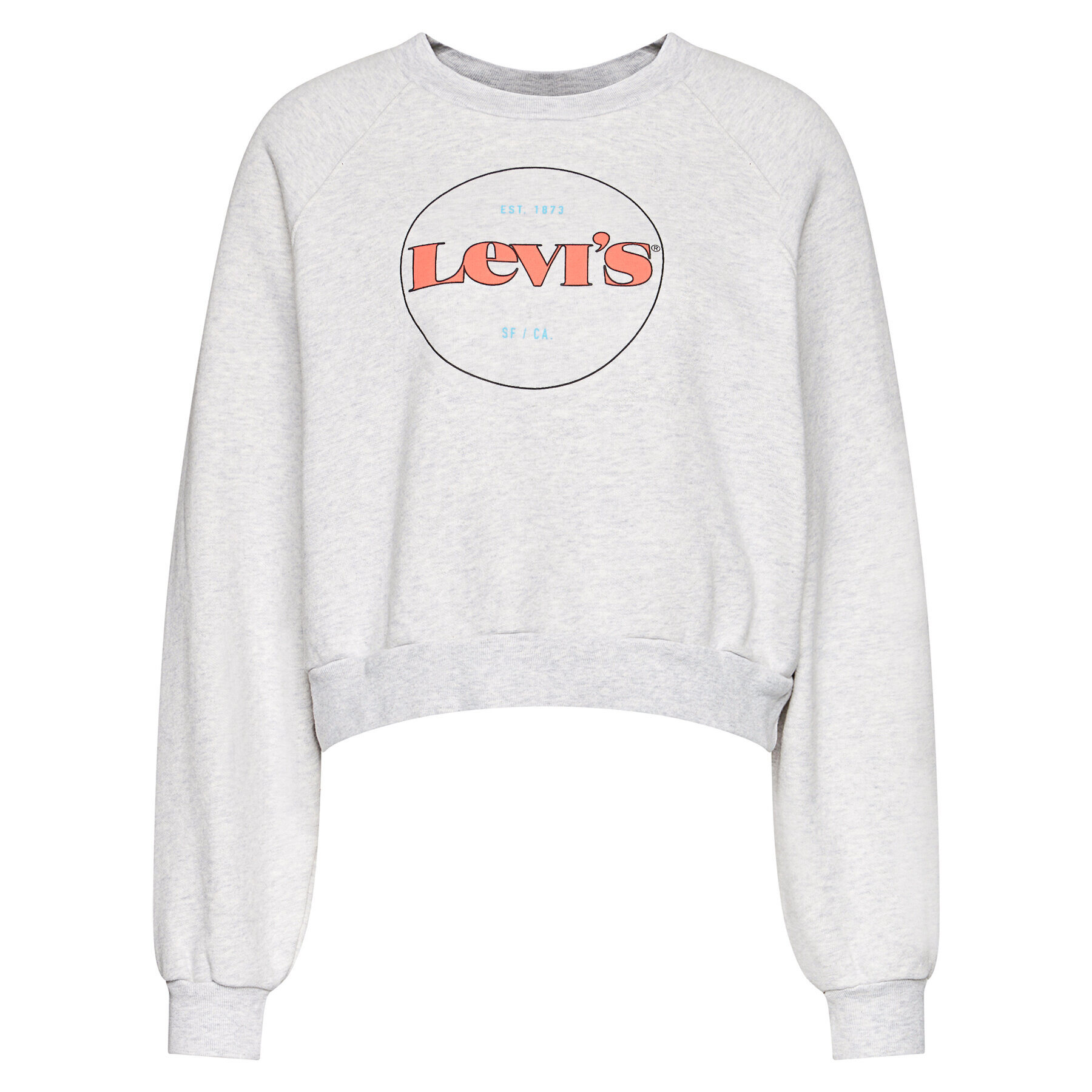 Levi's® Mikina Vintage Raglan Fleece 18722-0015 Šedá Regular Fit - Pepit.cz