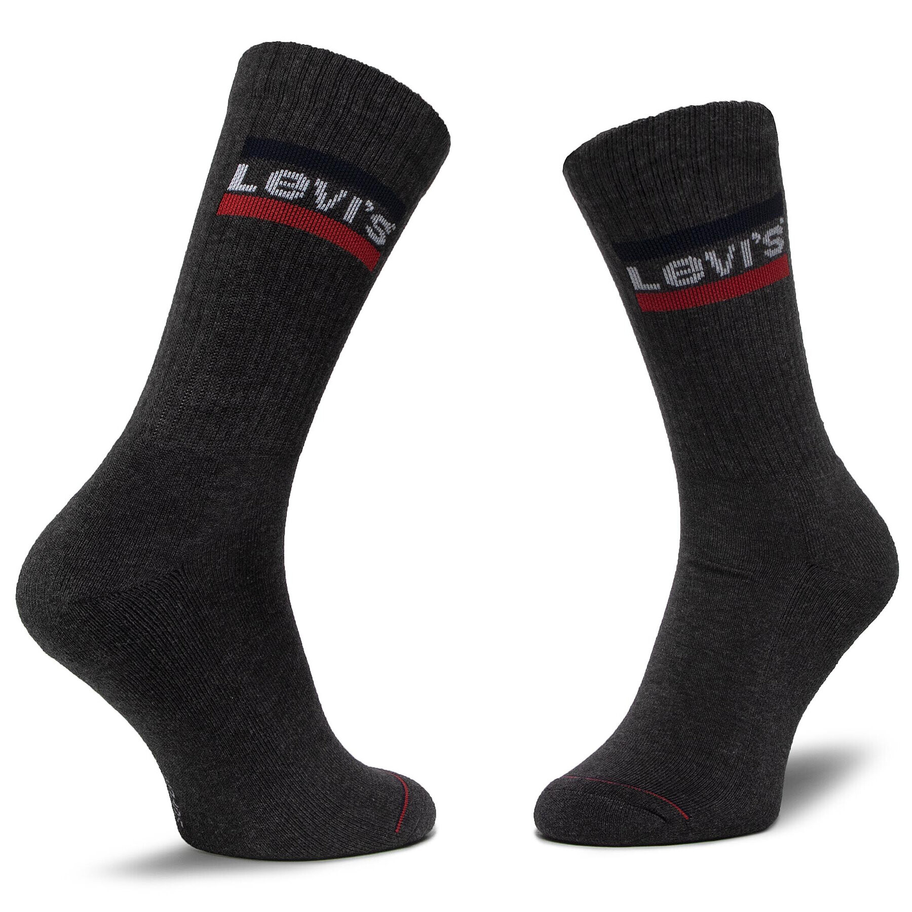 Levi's® Sada 2 párů vysokých ponožek unisex 37157-0153 Černá - Pepit.cz