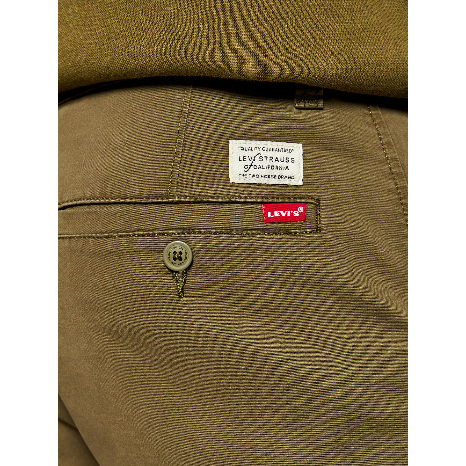 Levi's® Šortky z materiálu Chino 17202-0004 Zelená Regular Fit - Pepit.cz