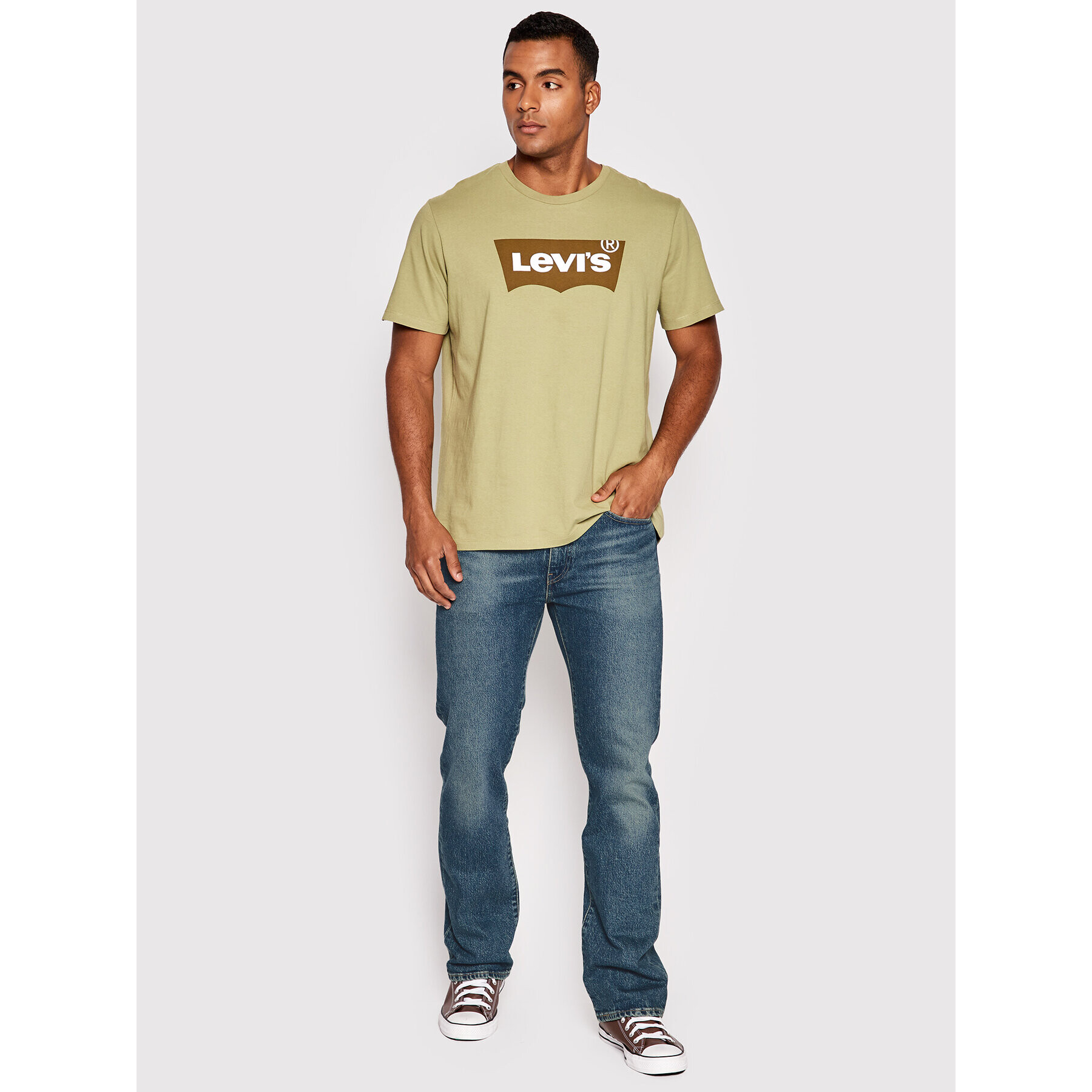 Levi's® T-Shirt Graphic 22491-0482 Zelená Regular Fit - Pepit.cz