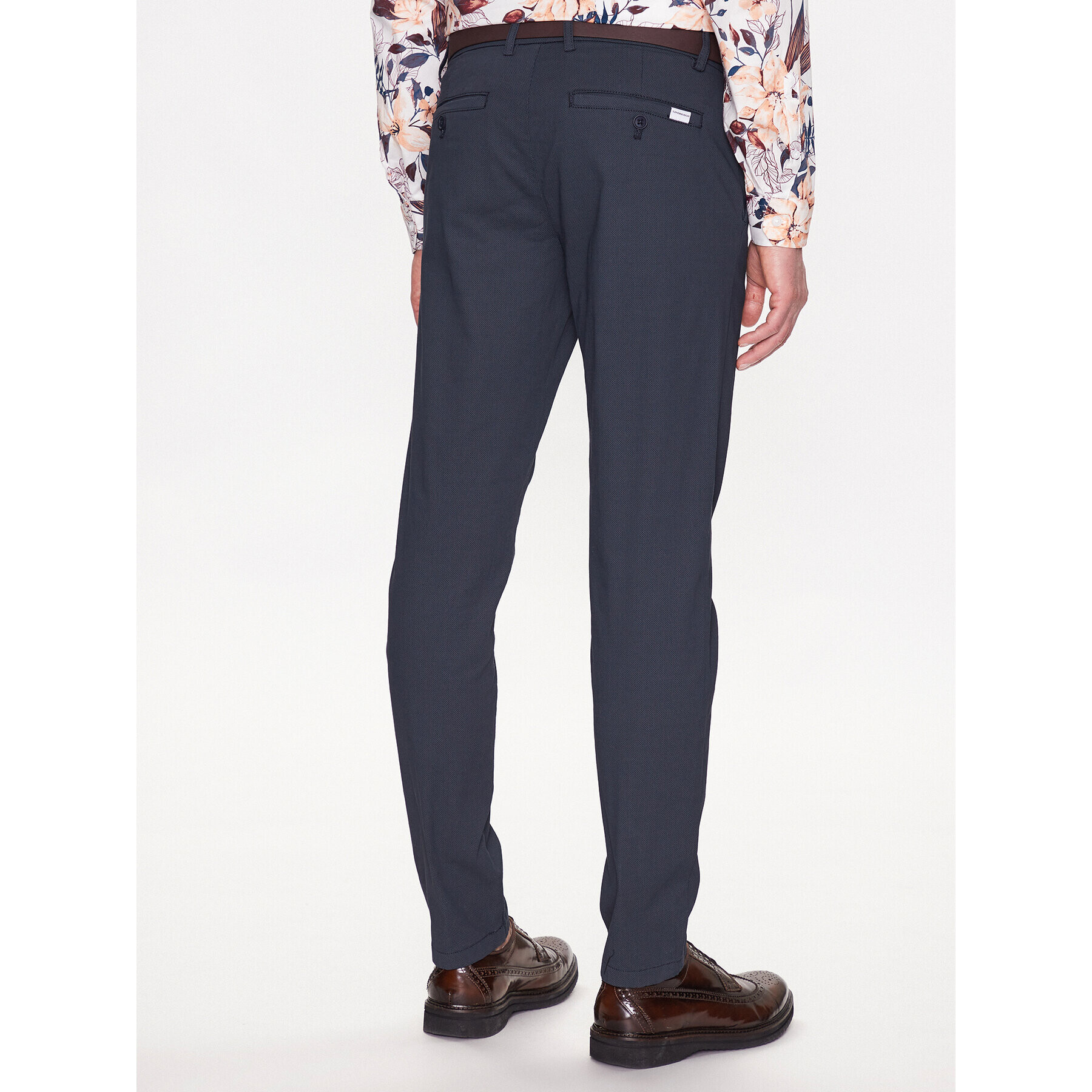 Lindbergh Chino kalhoty 30-005048A Tmavomodrá Slim Fit - Pepit.cz