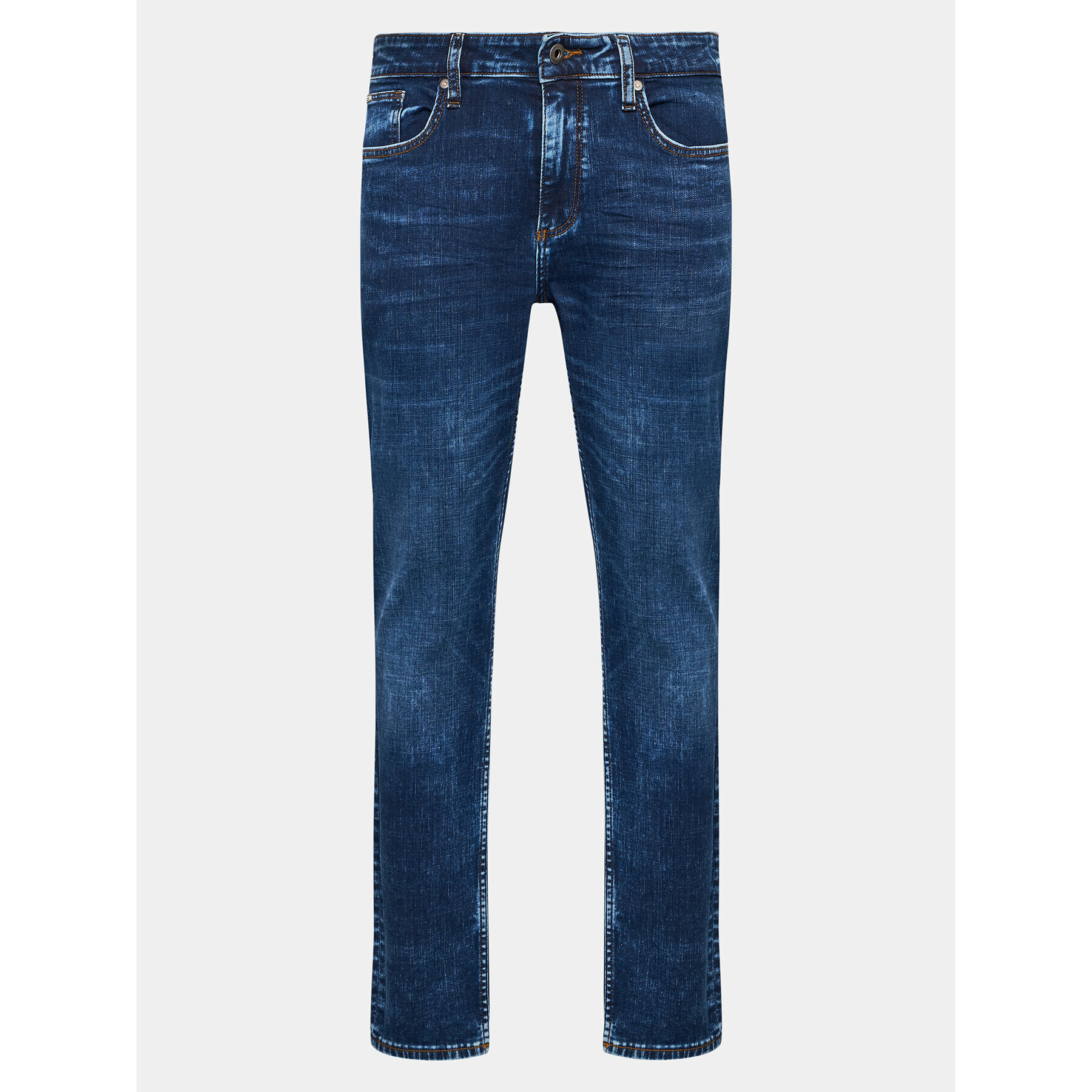 Lindbergh Jeansy 30-020000HDE Tmavomodrá Tapered Fit - Pepit.cz