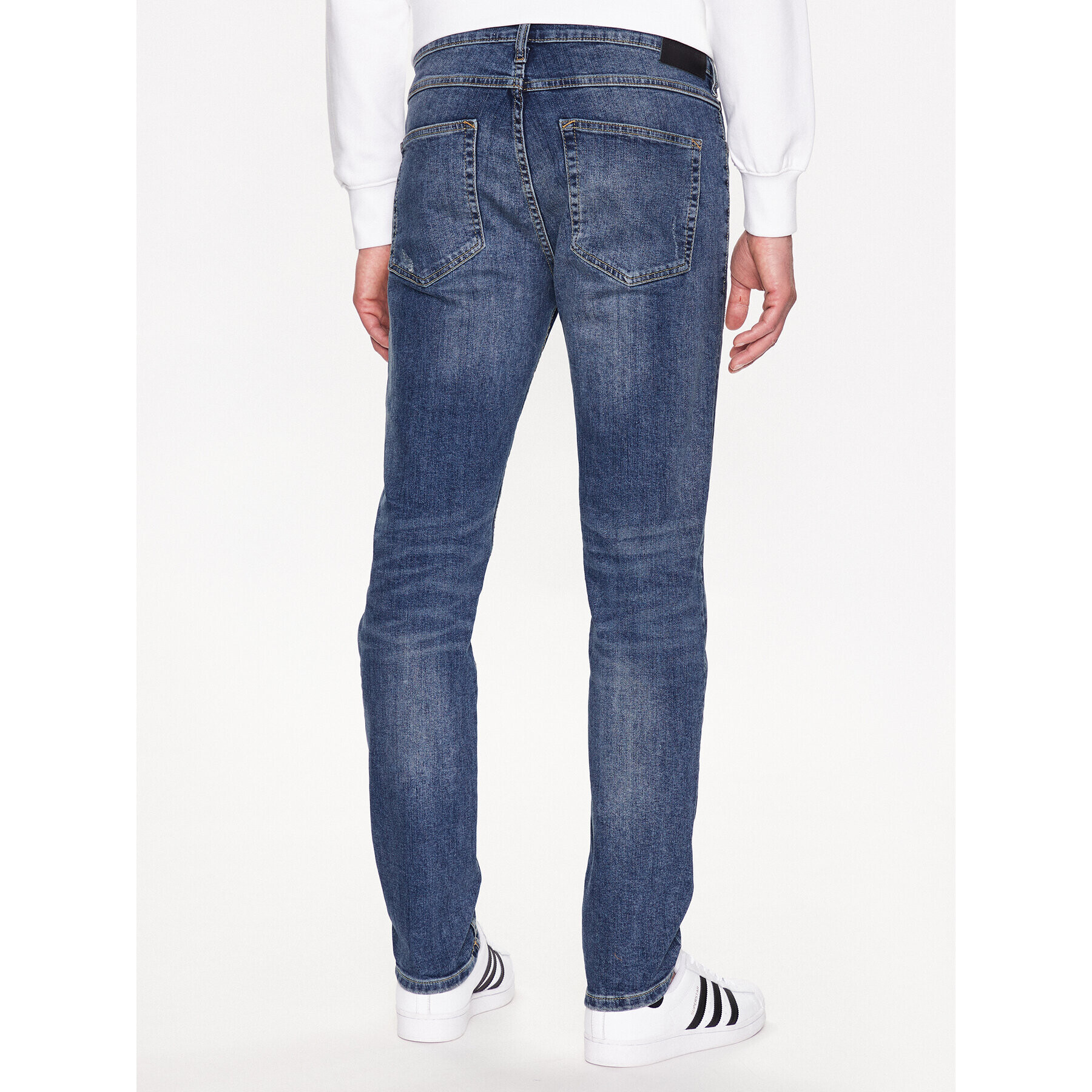 Lindbergh Jeansy 30-050002DAW Modrá Slim Fit - Pepit.cz