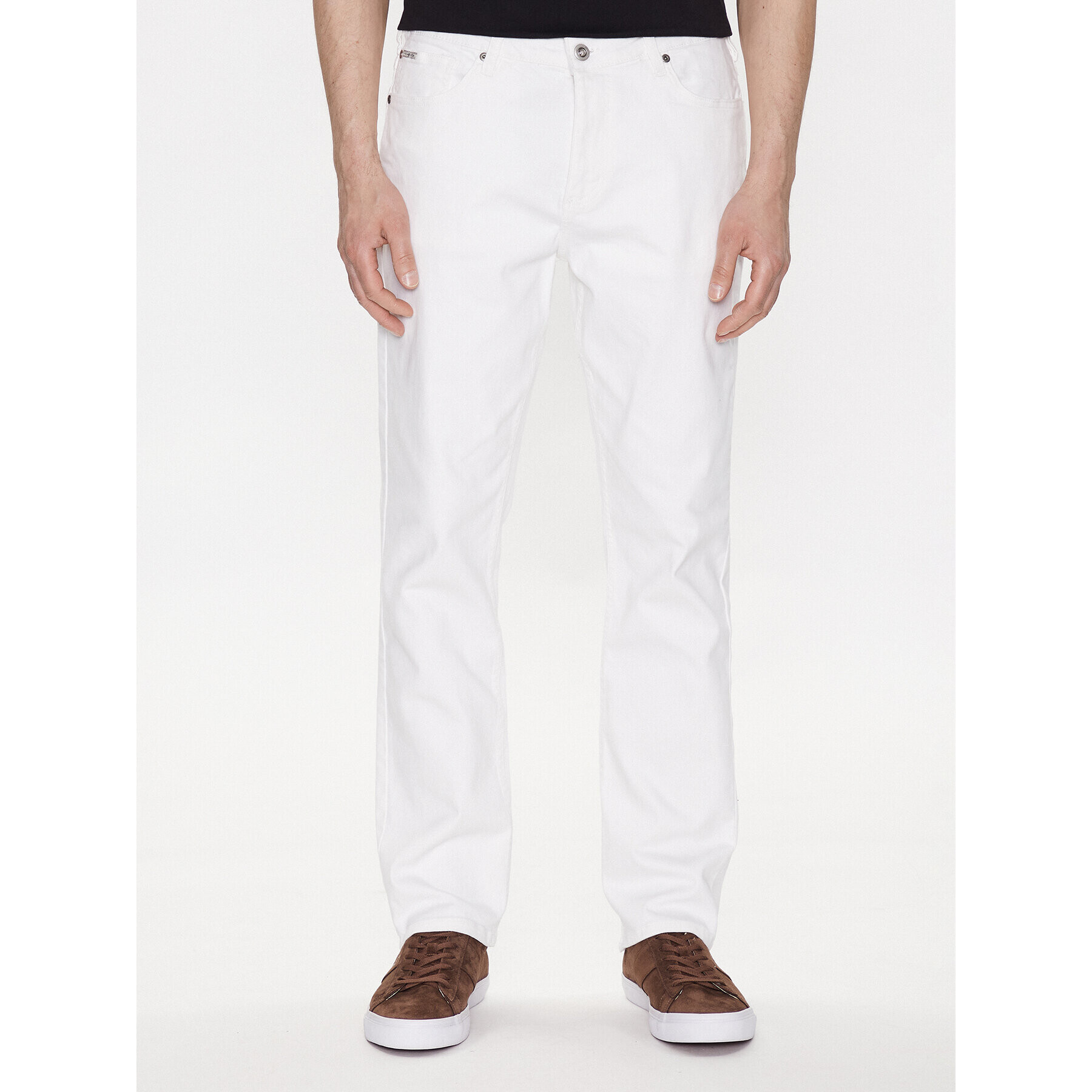 Lindbergh Jeansy 30-050003WHT Bílá Loose Fit - Pepit.cz