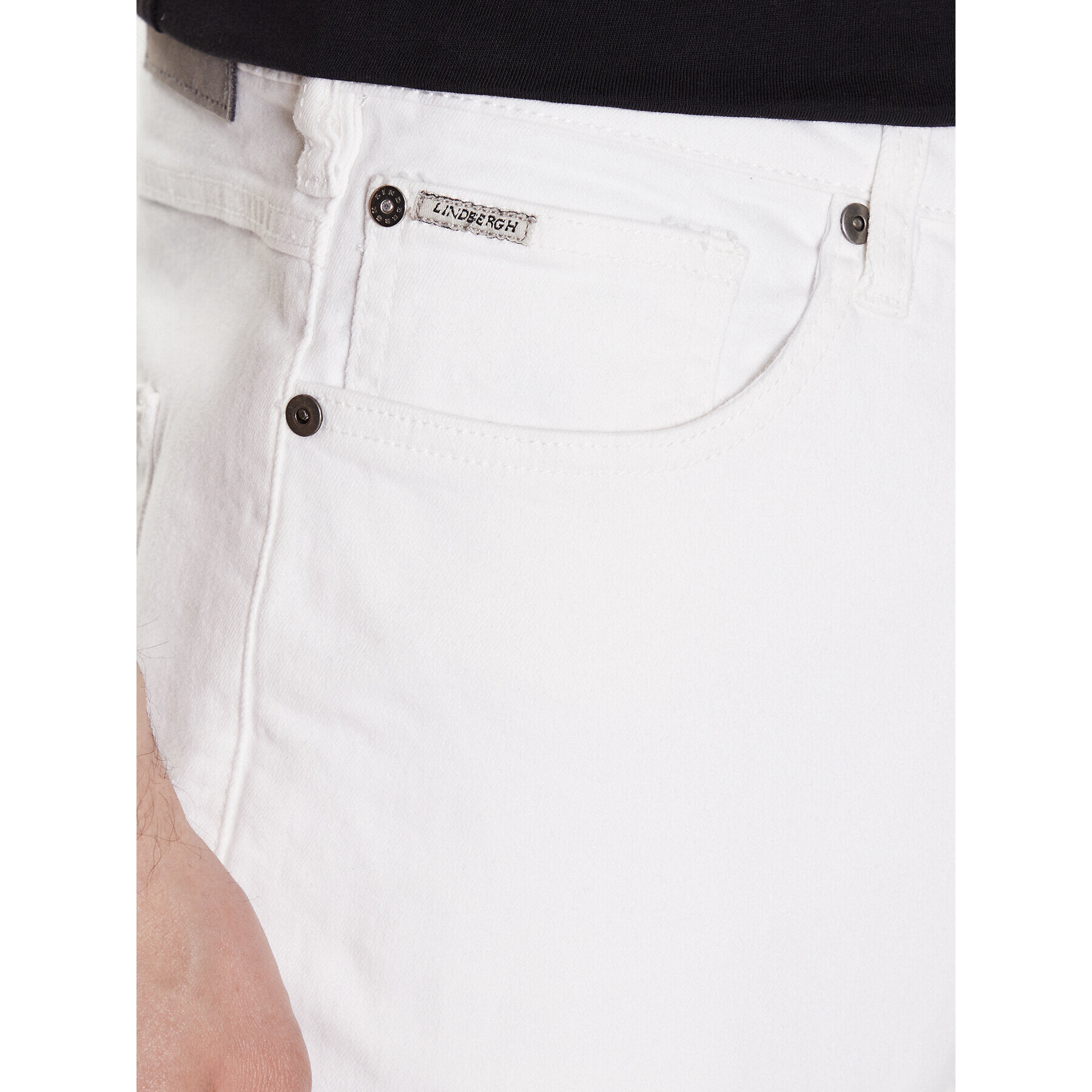 Lindbergh Jeansy 30-050003WHT Bílá Loose Fit - Pepit.cz