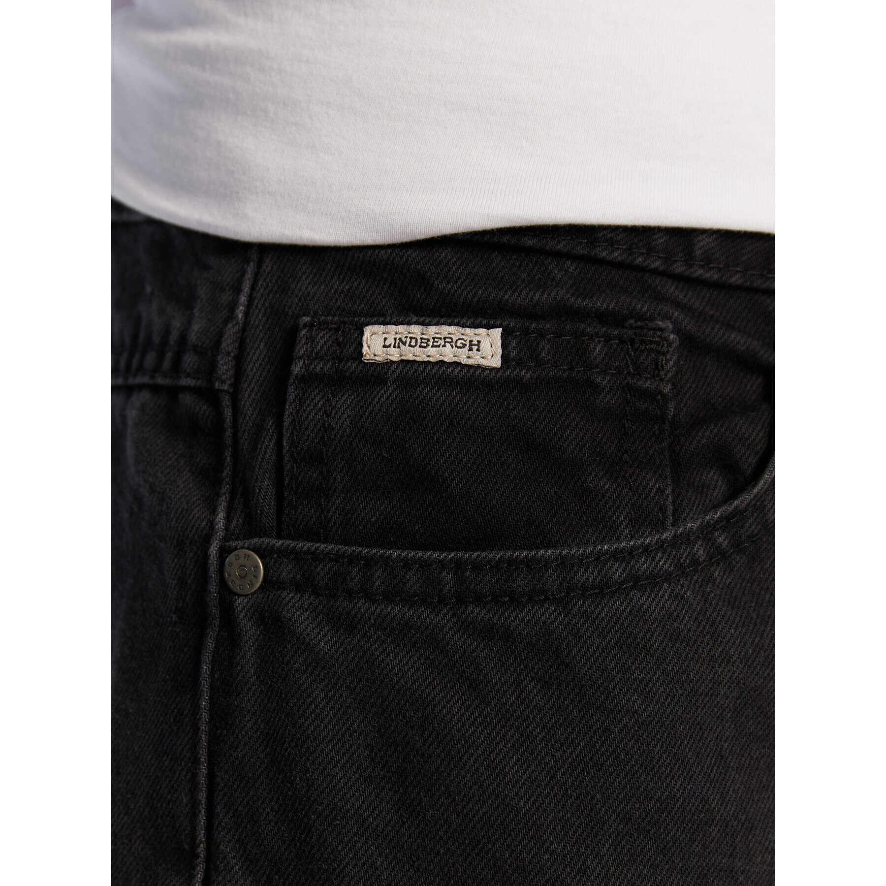 Lindbergh Jeansy Romeo 30-050003 Černá Loose Fit - Pepit.cz