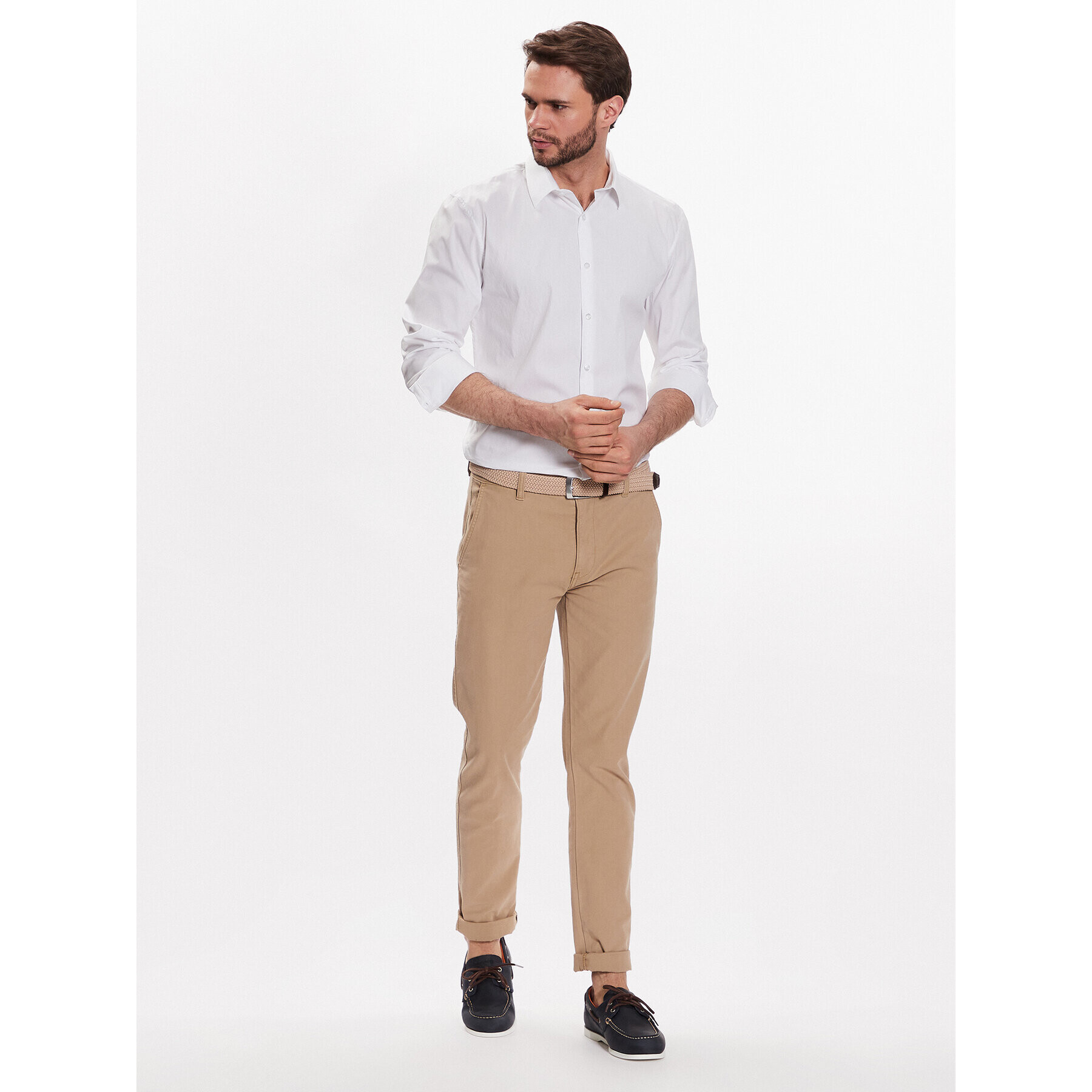 Lindbergh Košile 30-203172 Bílá Slim Fit - Pepit.cz