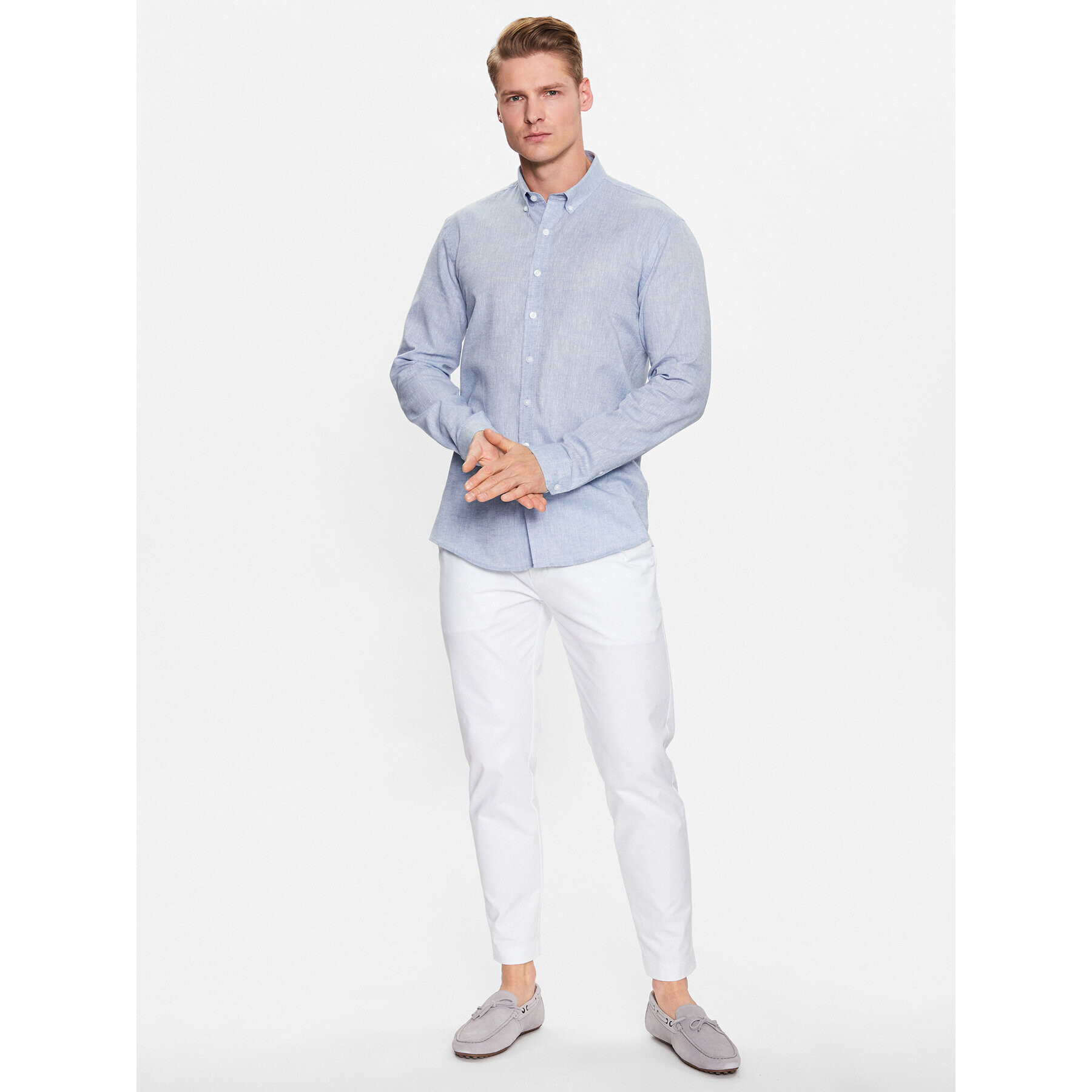 Lindbergh Košile 30-203344 Modrá Slim Fit - Pepit.cz