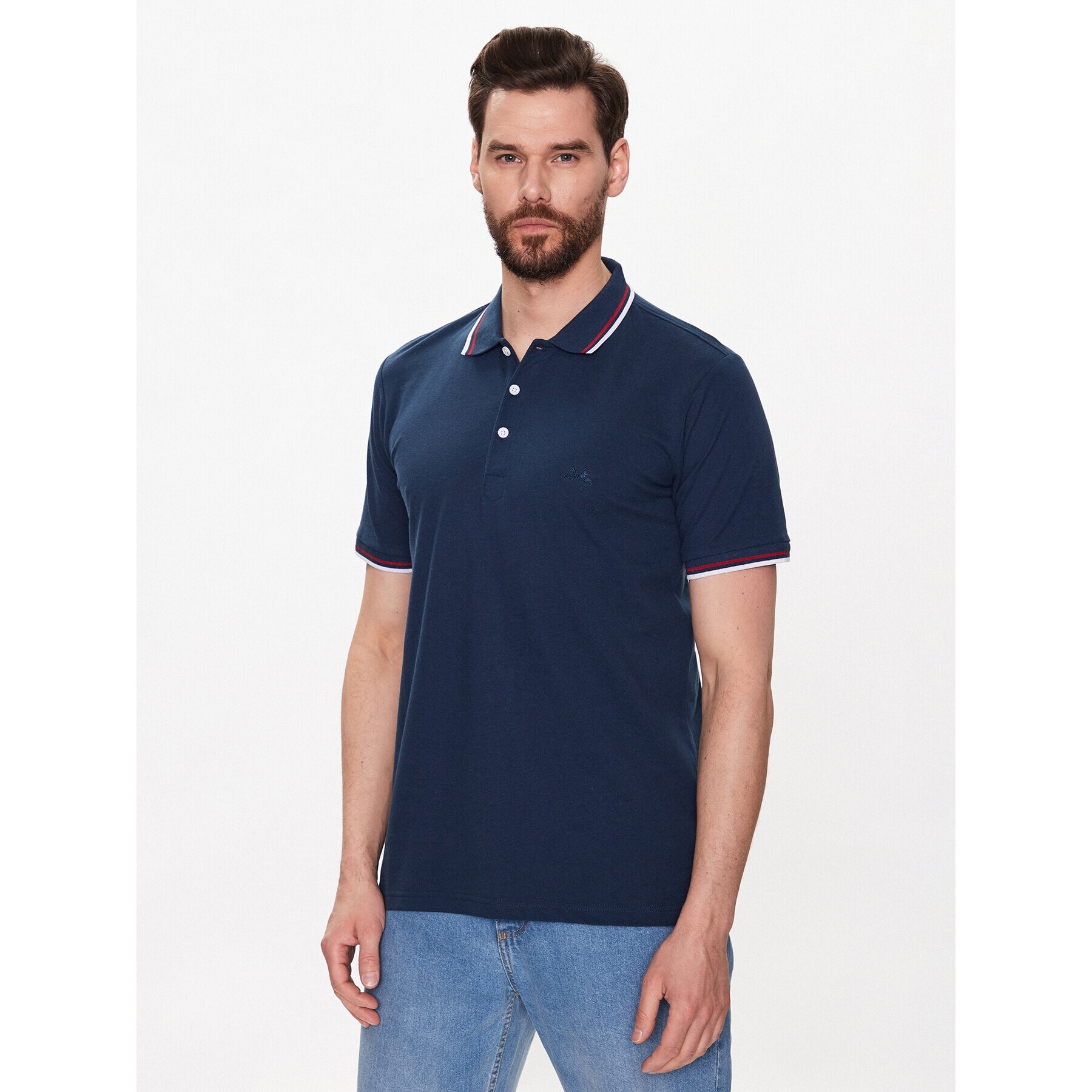 Lindbergh Polokošile 30-404000 Tmavomodrá Regular Fit - Pepit.cz