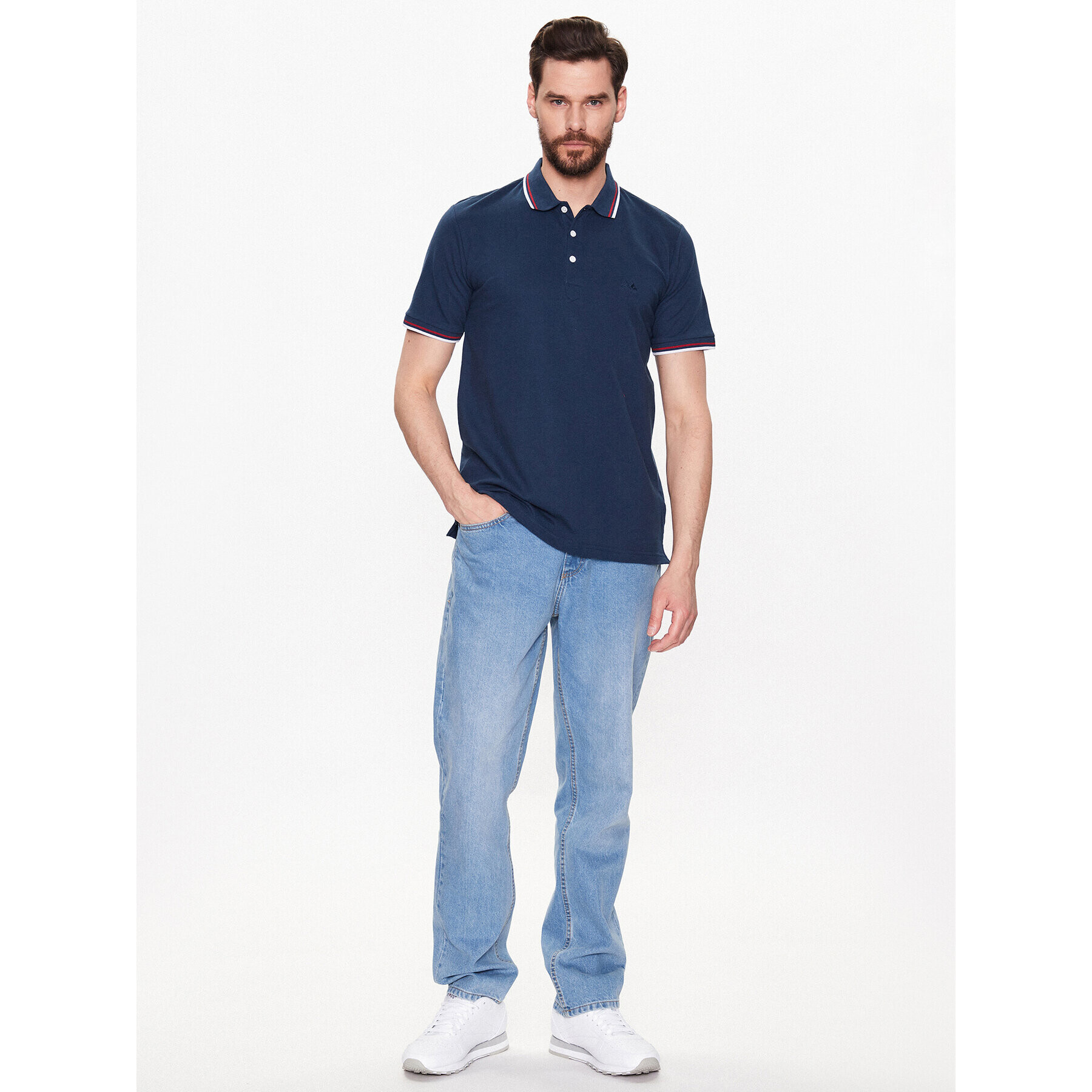 Lindbergh Polokošile 30-404000 Tmavomodrá Regular Fit - Pepit.cz